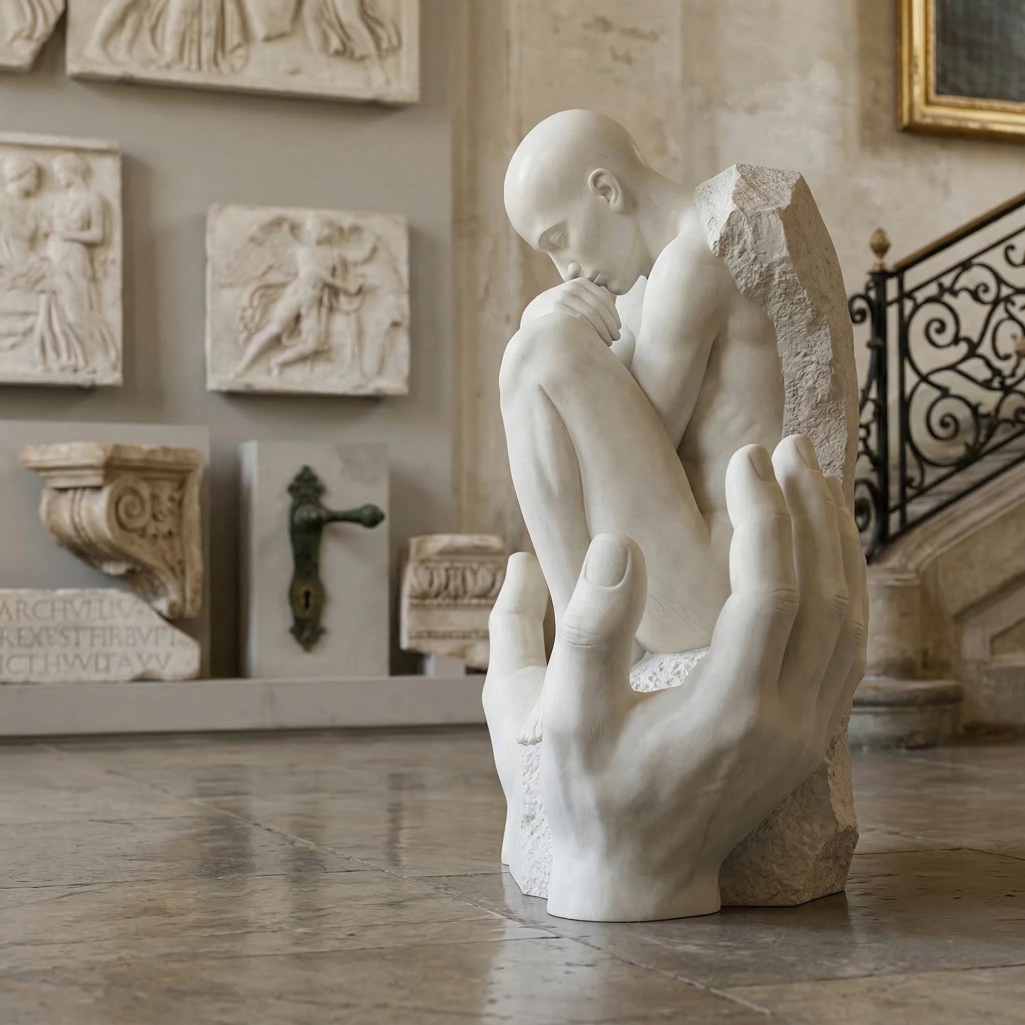Vela-Natural-Marble-Human-Form-Sculpture-Open-Hands-Base-VSMS-6847-03