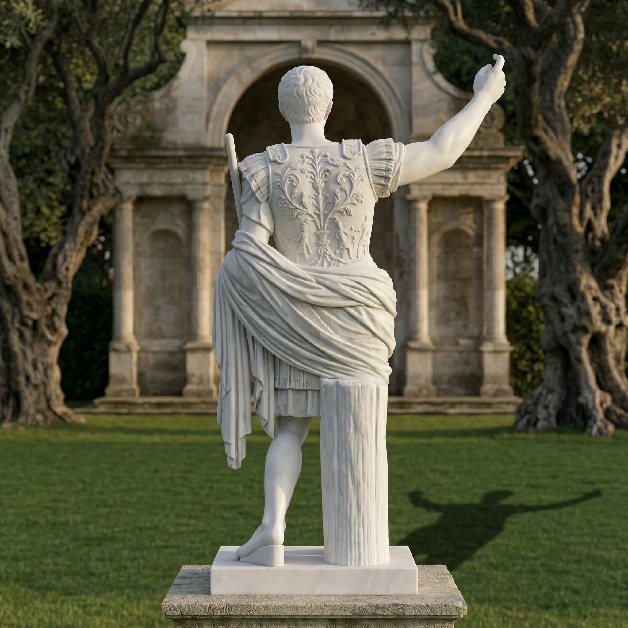 Vela-Natural-Marble-Imperial-Figure-Sculpture-Garden-Plinth-VSMS-7426-01