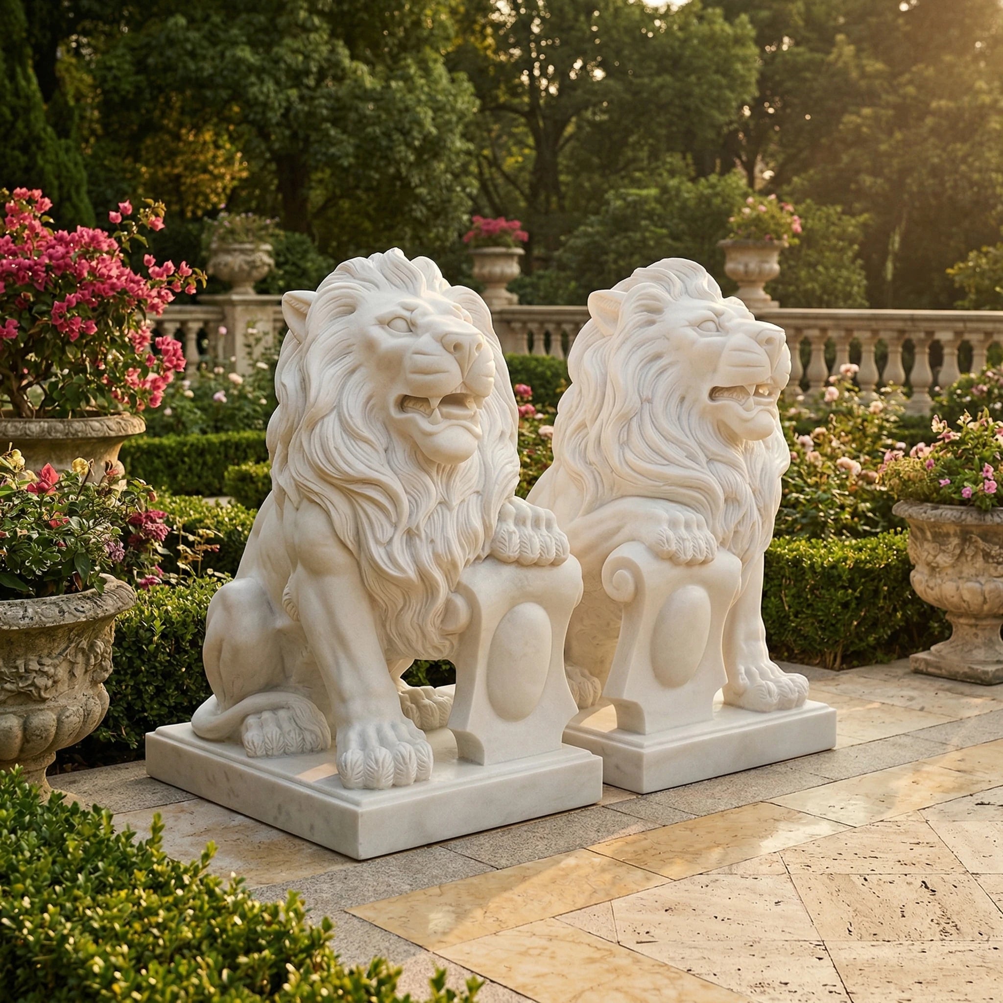 Vela-Natural-Marble-Lion-Sculpture-Entrance-Guardians-VSMS-517-03