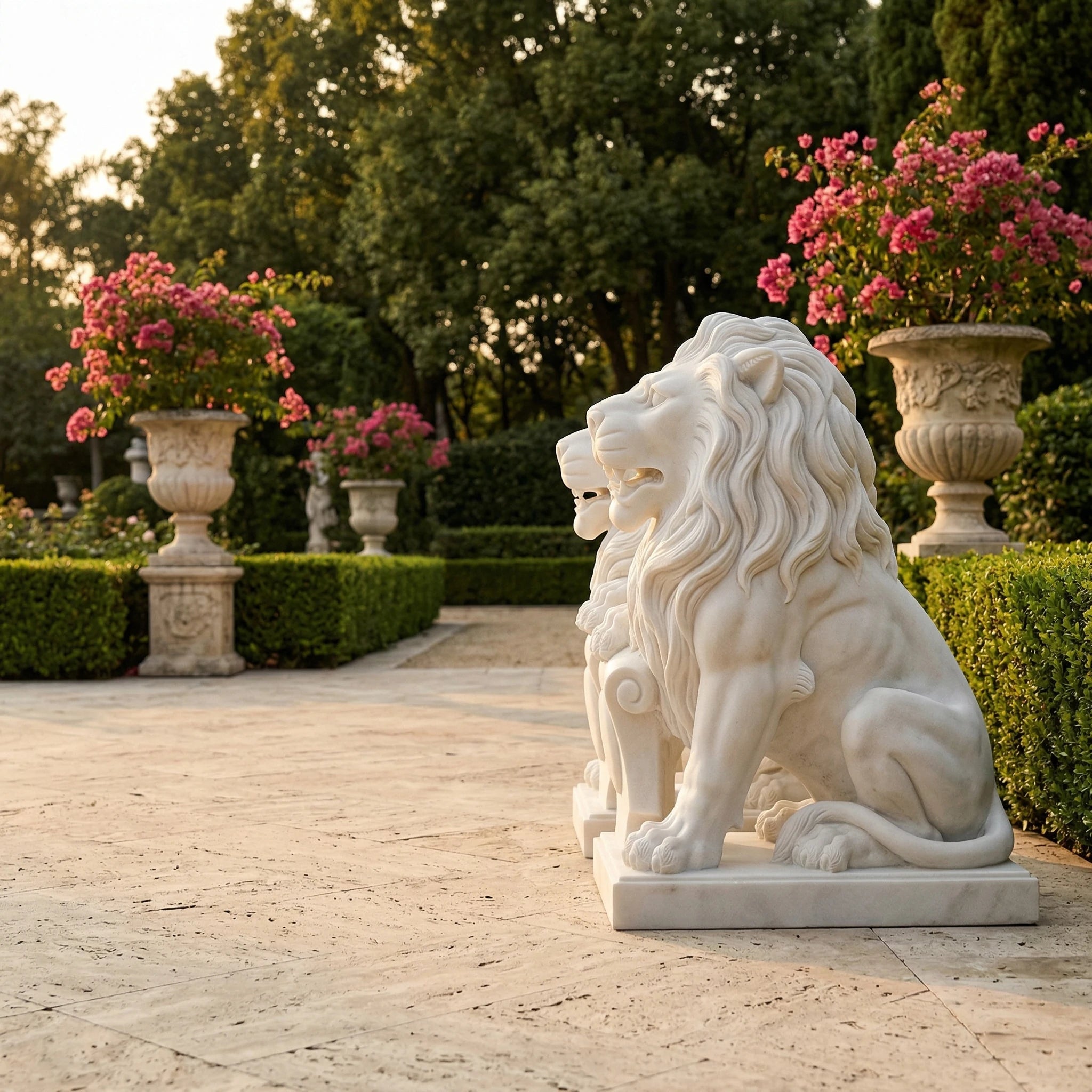 Vela-Natural-Marble-Lion-Sculpture-Entrance-Guardians-VSMS-517-04