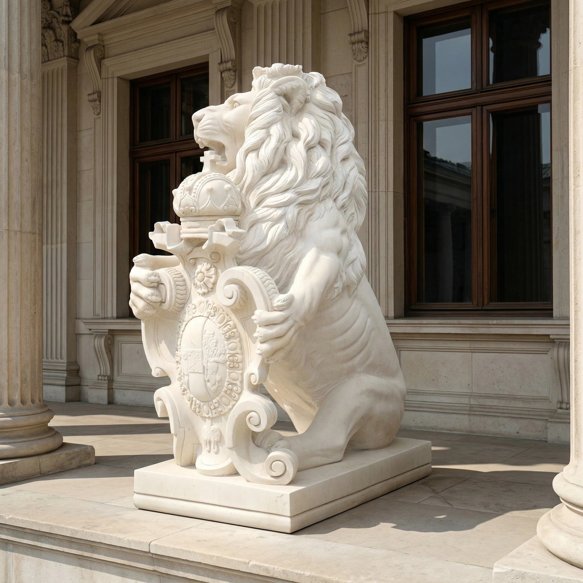 Vela-Natural-Marble-Lion-Sculpture-Heraldic-Entrance-Guardian-VSMS-2746-02