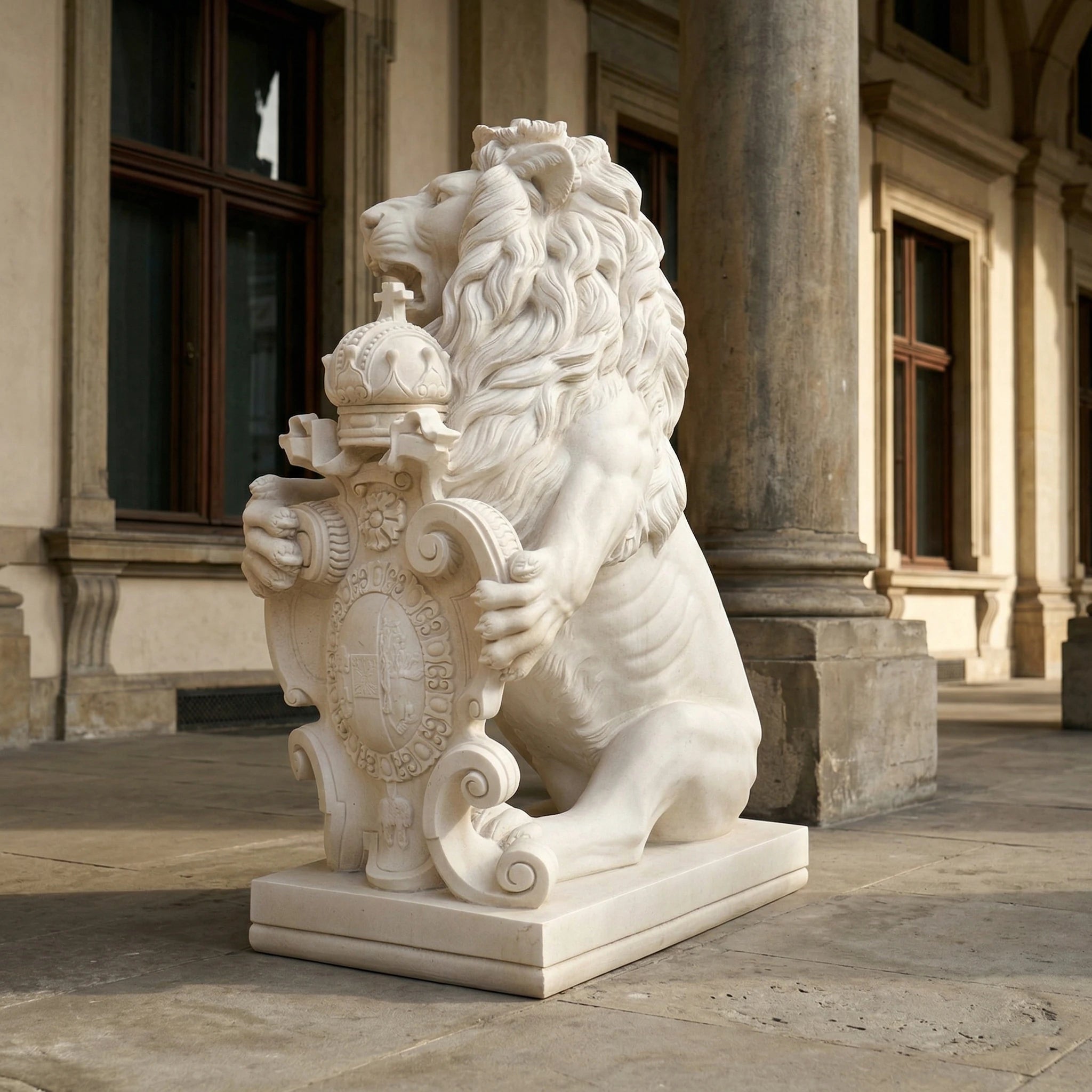 Vela-Natural-Marble-Lion-Sculpture-Heraldic-Entrance-Guardian-VSMS-2746-03