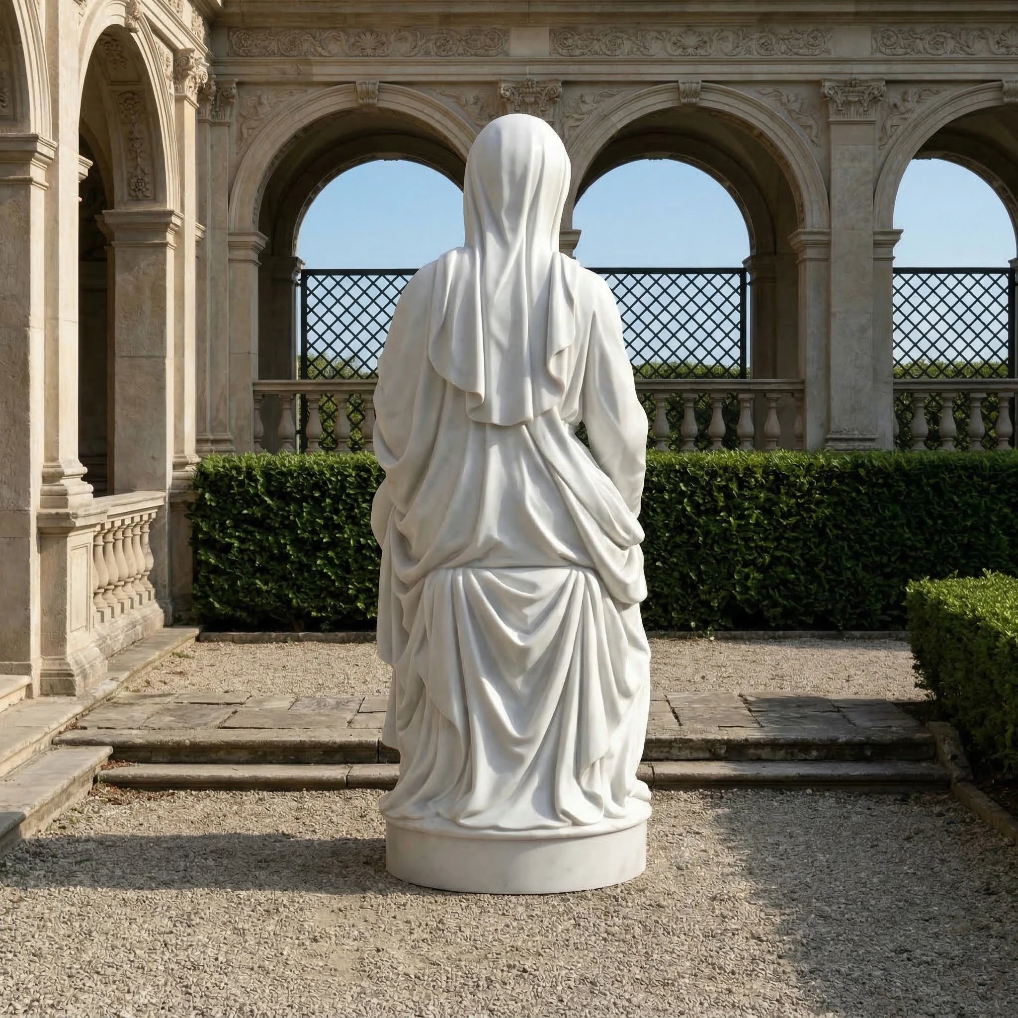Vela-Natural-Marble-Madonna-and-Child-Sculpture-Pedestal-Figure-VSMS-2468-02