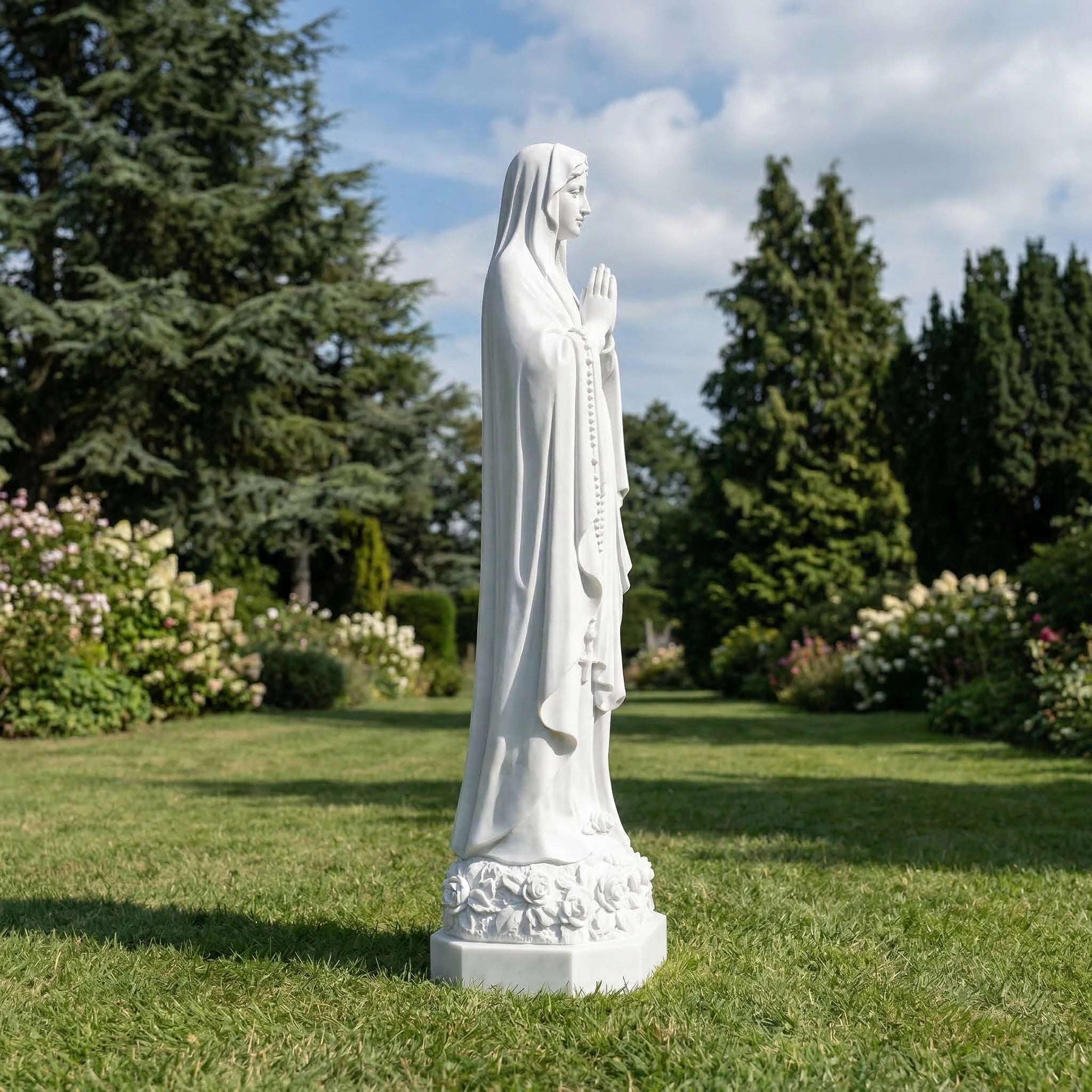 Vela-Natural-Marble-Madonna-like-Prayer-Sculpture-Entrance-Placement-MS7315-04
