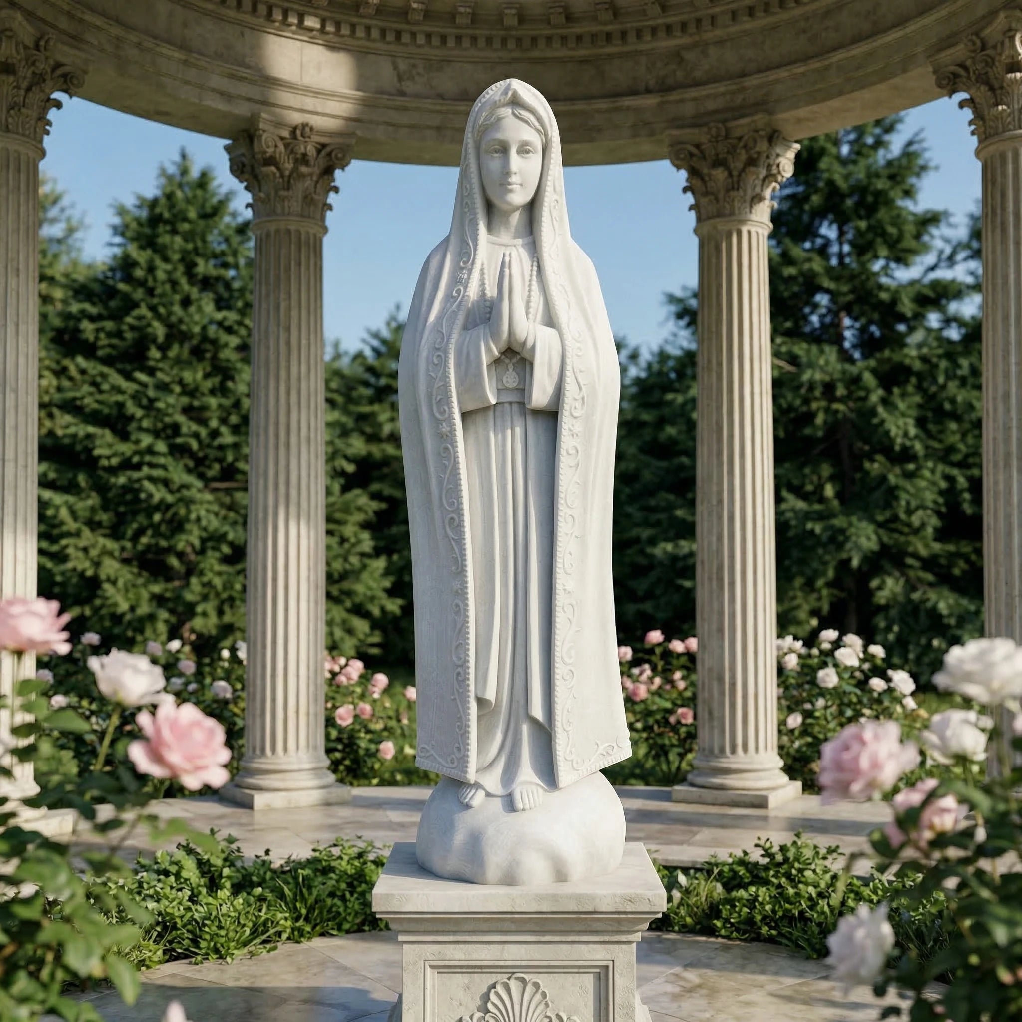 Vela-Natural-Marble-Marian-Sculpture-Praying-Hands-VSMS-4829-01