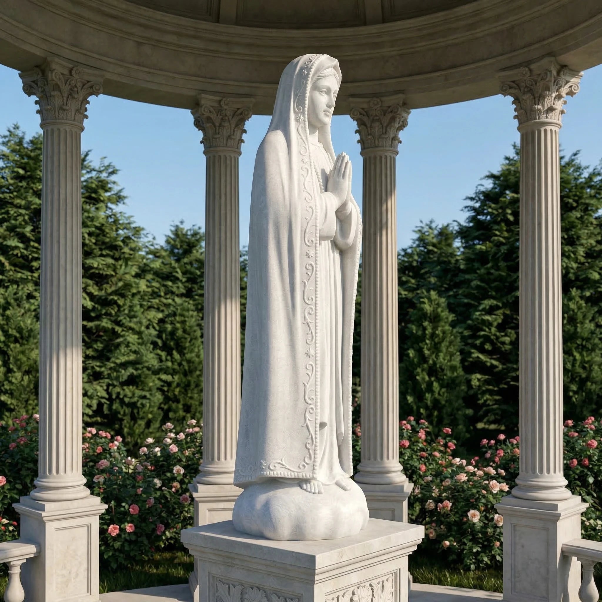 Vela-Natural-Marble-Marian-Sculpture-Praying-Hands-VSMS-4829-03