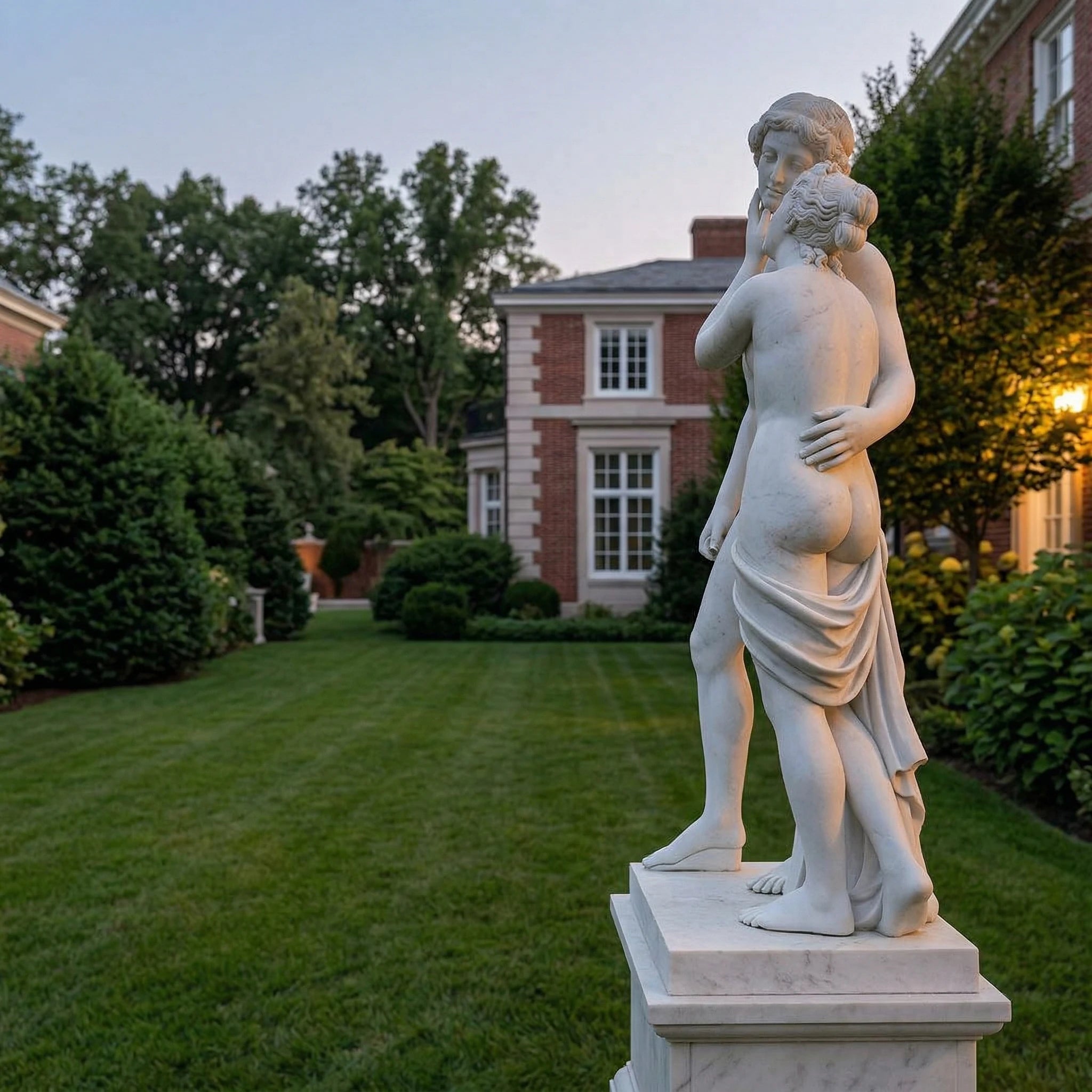 Vela-Natural-Marble-Mythic-Couple-Sculpture-Pedestal-Garden-VSMS-771-04