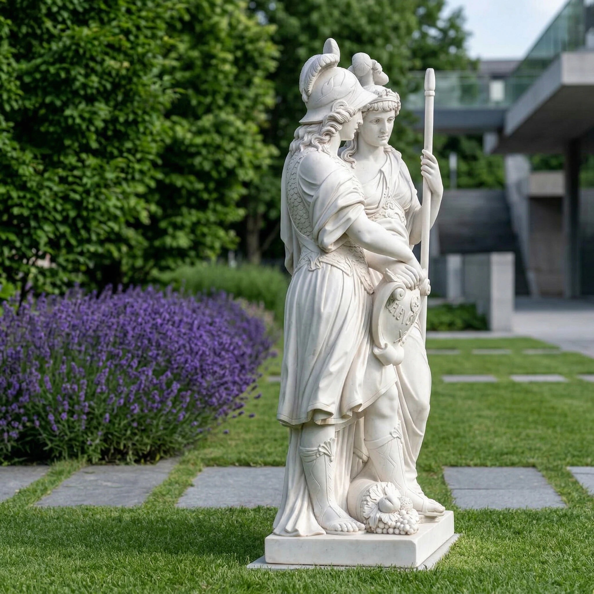 Vela-Natural-Marble-Mythic-Guardian-Figures-Sculpture-Entrance-Statement-VSMS-8429-03