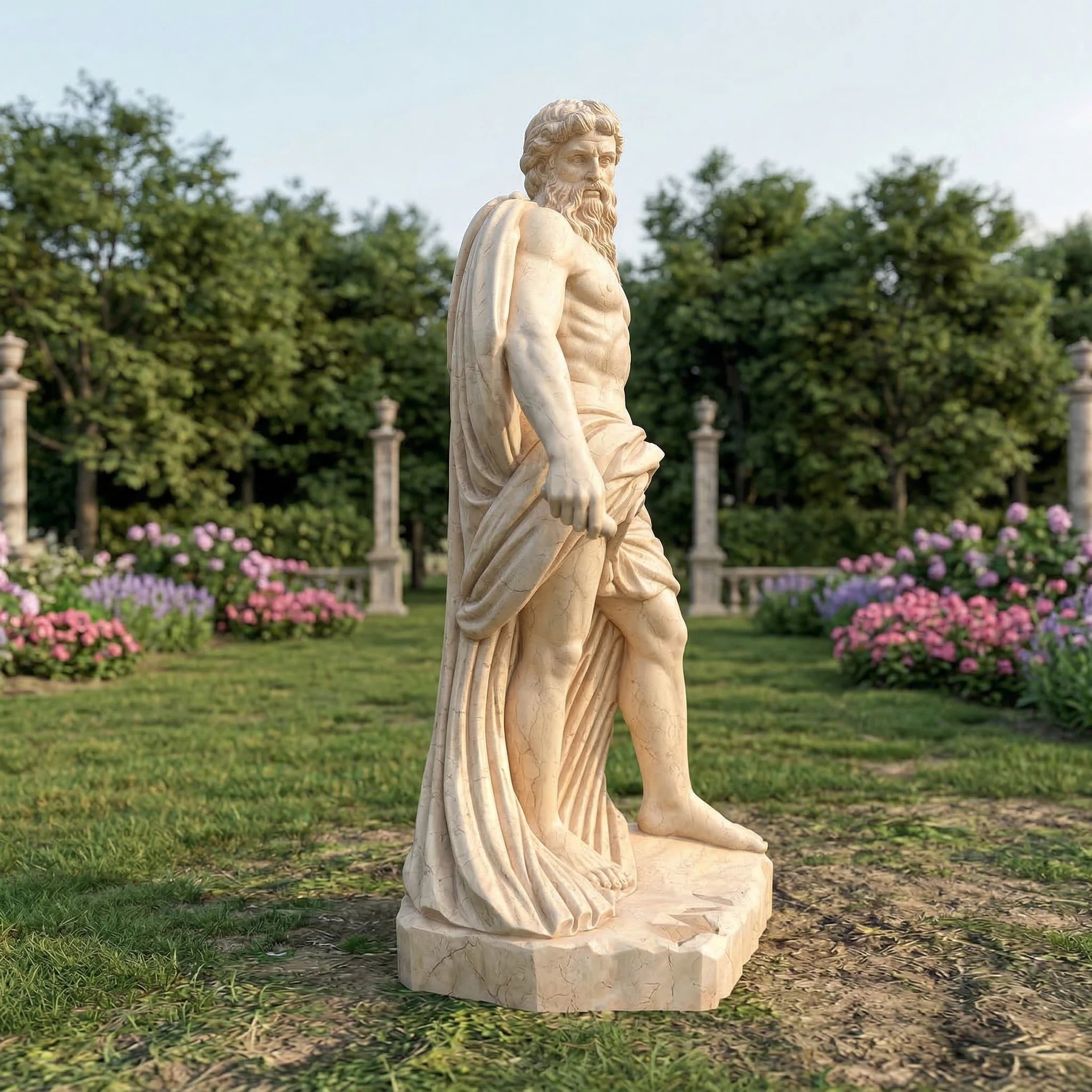Vela-Natural-Marble-Mythic-Male-Figure-Sculpture-Garden-Pedestal-VSMS-2437-03