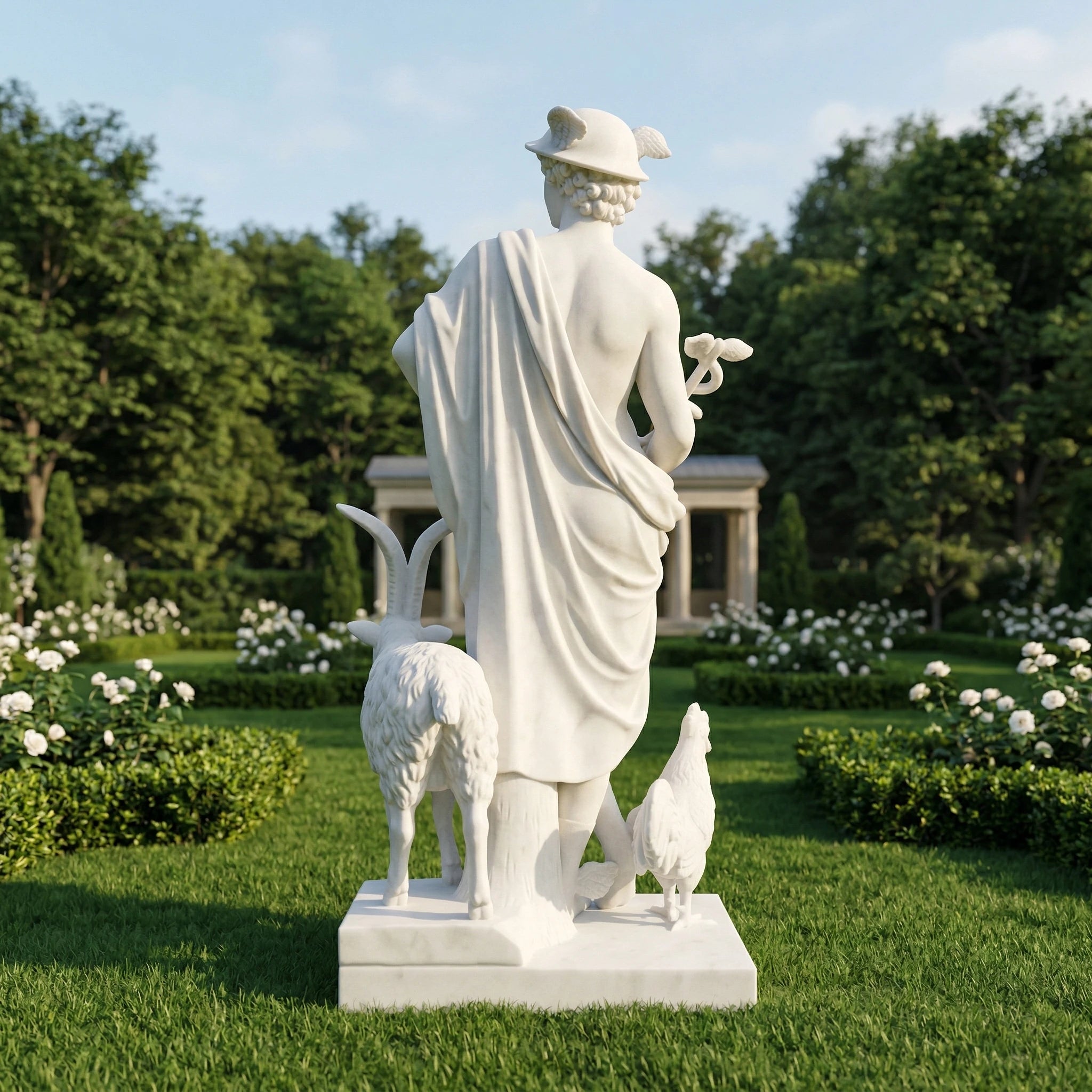 Vela-Natural-Marble-Mythological-Figure-Sculpture-Garden-Plinth-VSMS-8472-02