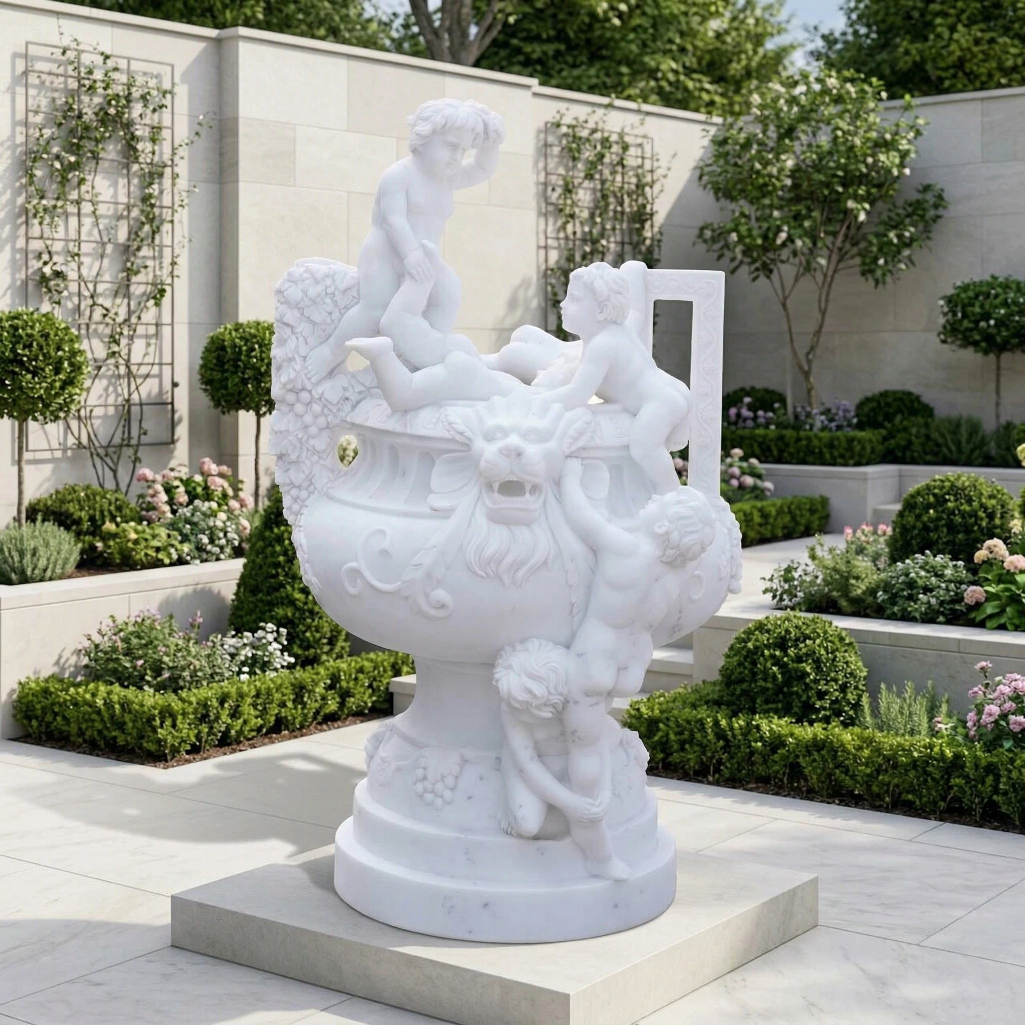 Vela-Natural-Marble-Putti-Garden-Sculpture-Pedestal-Basin-VSMS-8846-01
