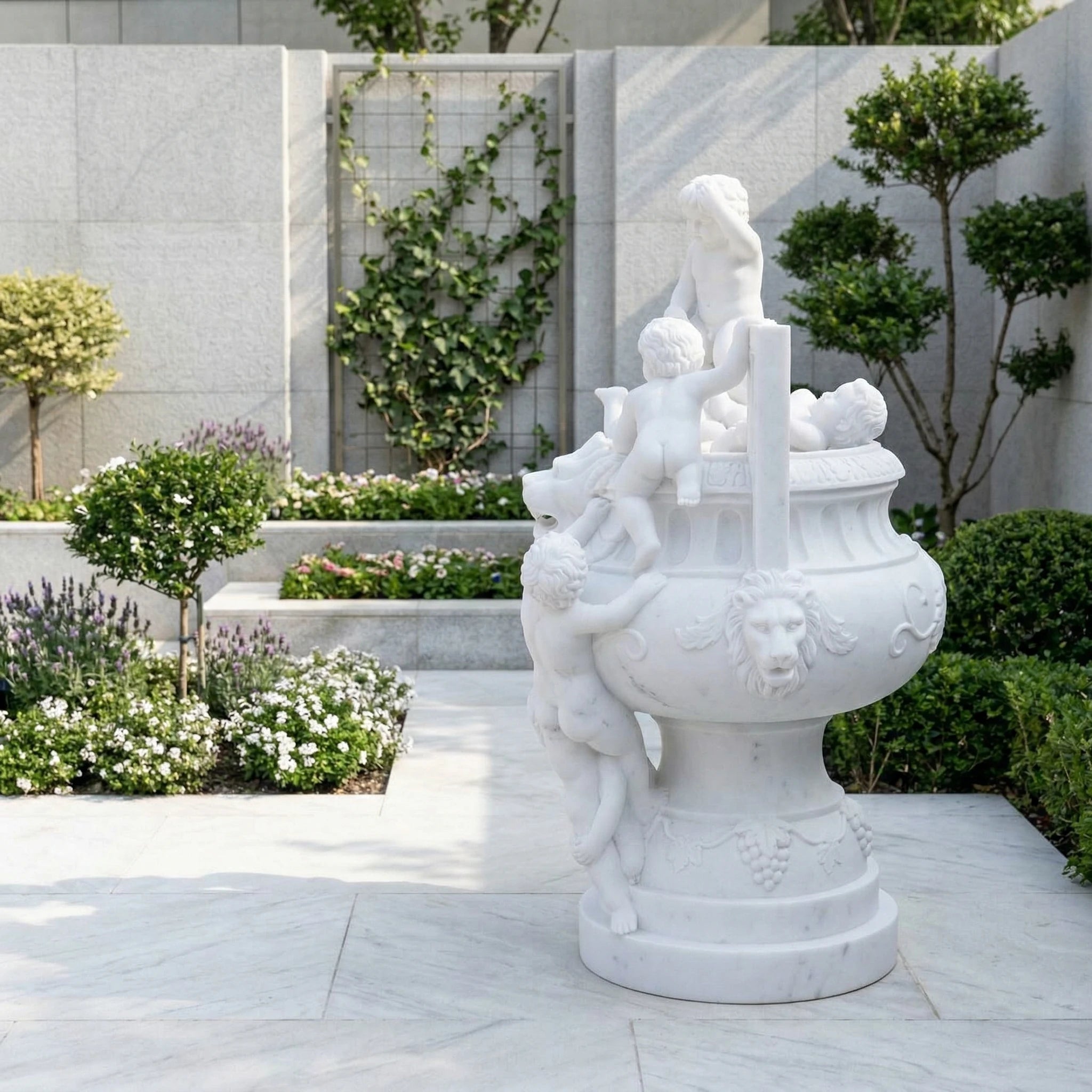 Vela-Natural-Marble-Putti-Garden-Sculpture-Pedestal-Basin-VSMS-8846-04