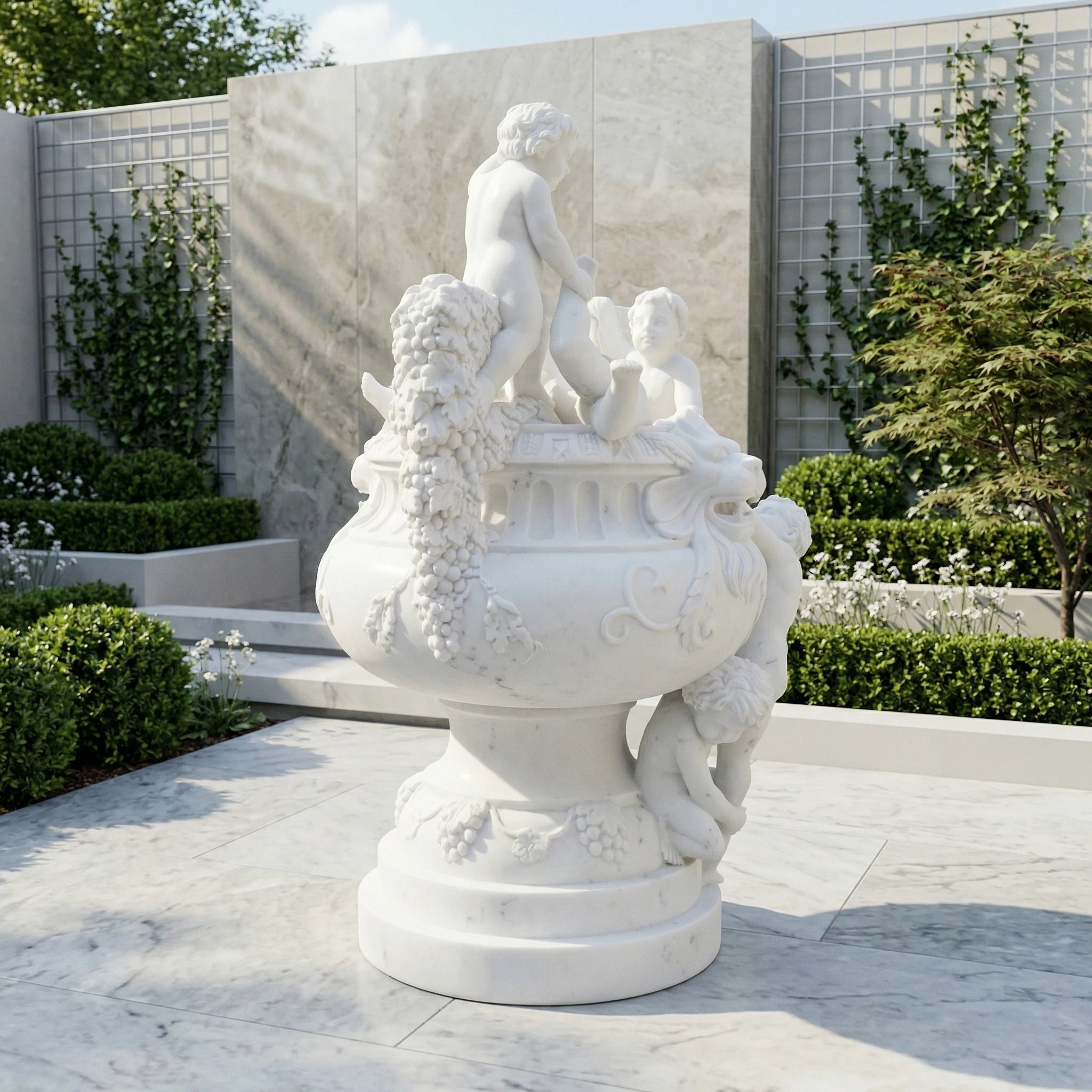Vela-Natural-Marble-Putti-Garden-Sculpture-Pedestal-Basin-VSMS-8846-05