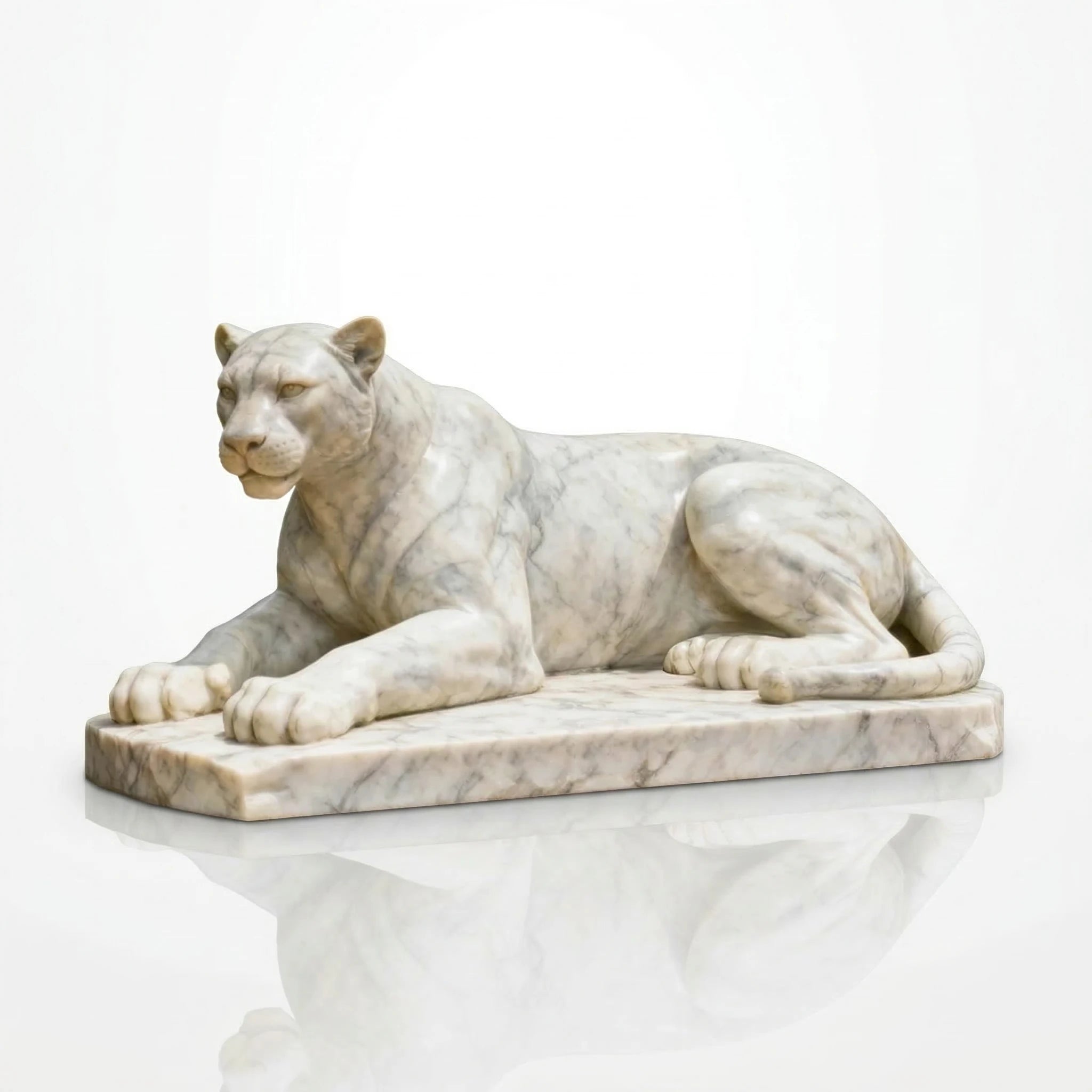 Vela-Natural-Marble-Reclining-Big-Cat-Sculpture-Garden-Plinth-VSMS-3775-04