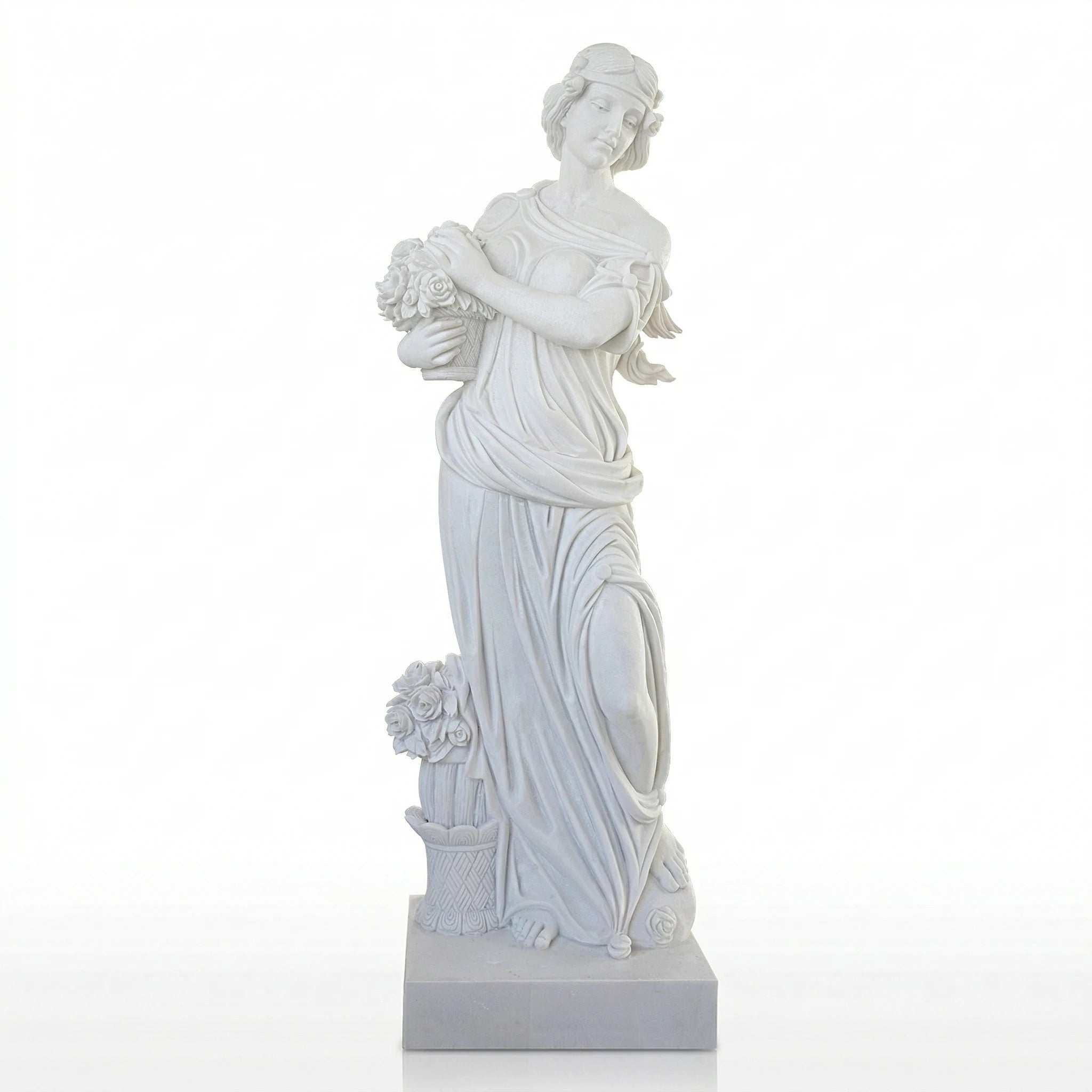 Vela-Natural-Marble-Rose-Bearer-Figure-Sculpture-Garden-Pedestal-VSMS-8341-04