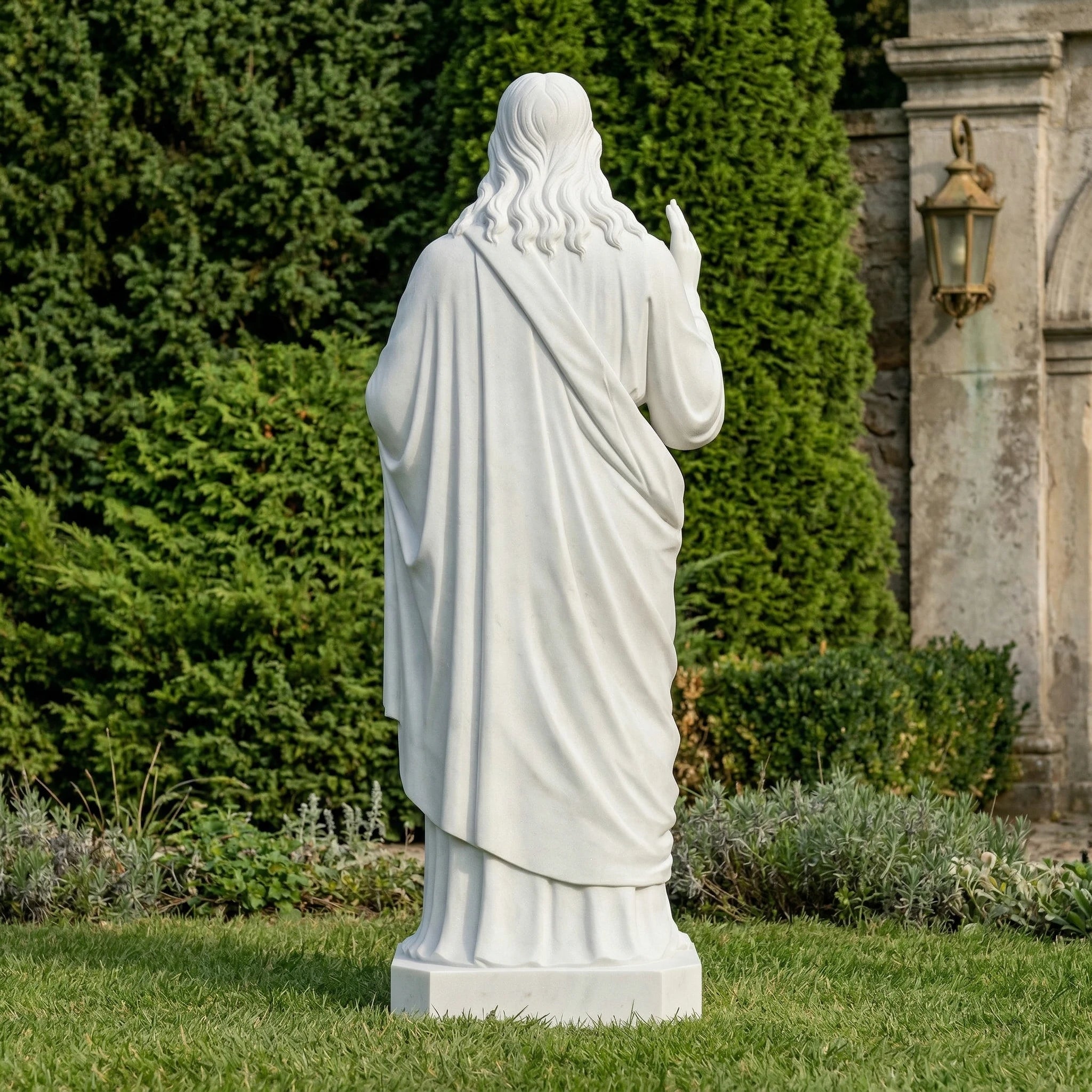 Vela-Natural-Marble-Sacred-Heart-of-Jesus-Sculpture-Garden-Presence-VSMS-935-02