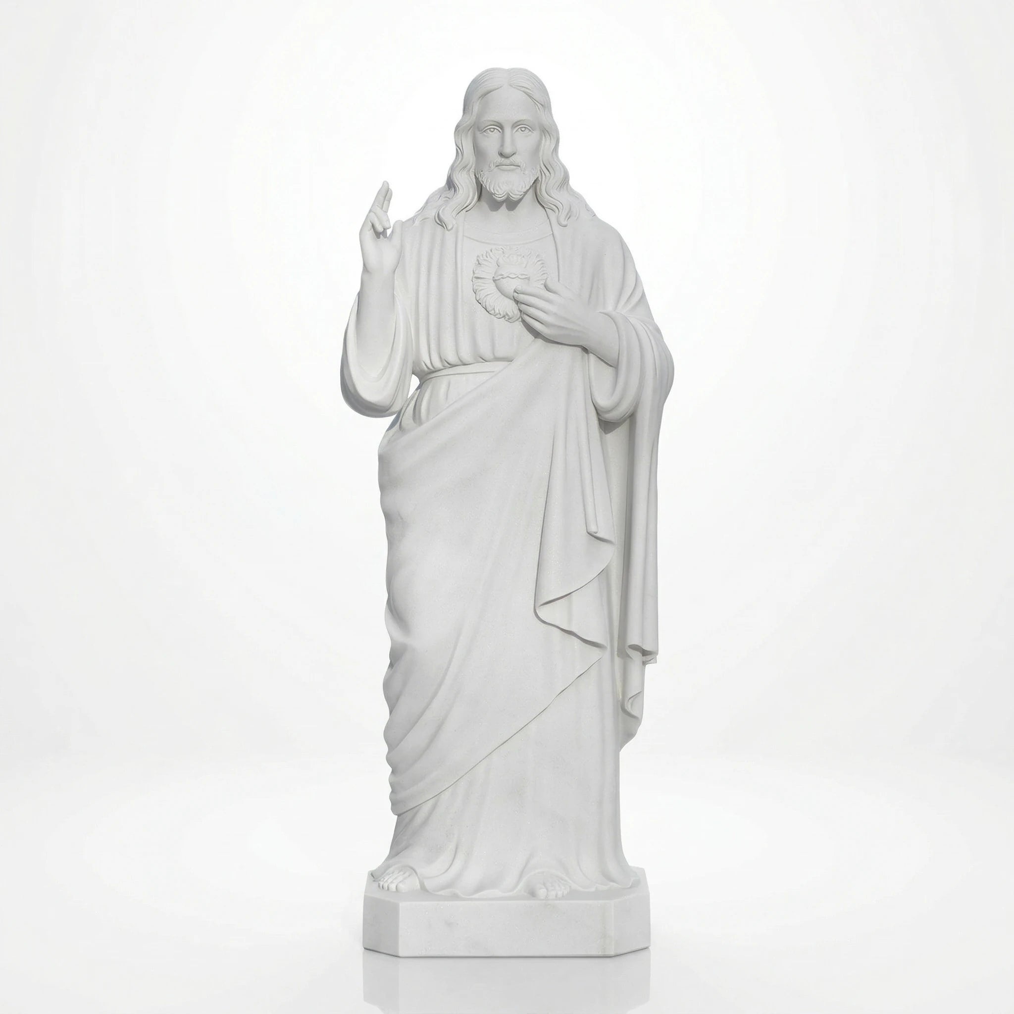 Vela-Natural-Marble-Sacred-Heart-of-Jesus-Sculpture-Garden-Presence-VSMS-935-06