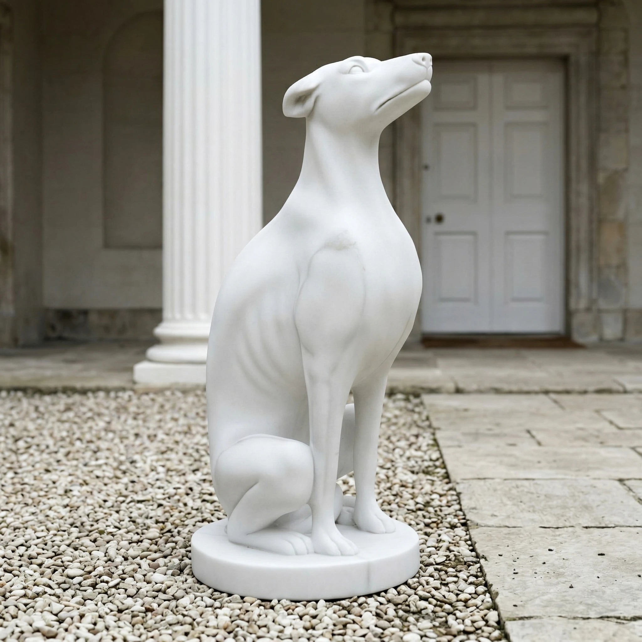 Vela-Natural-Marble-Seated-Hound-Sculpture-Courtyard-Guardian-VSMS-617-01