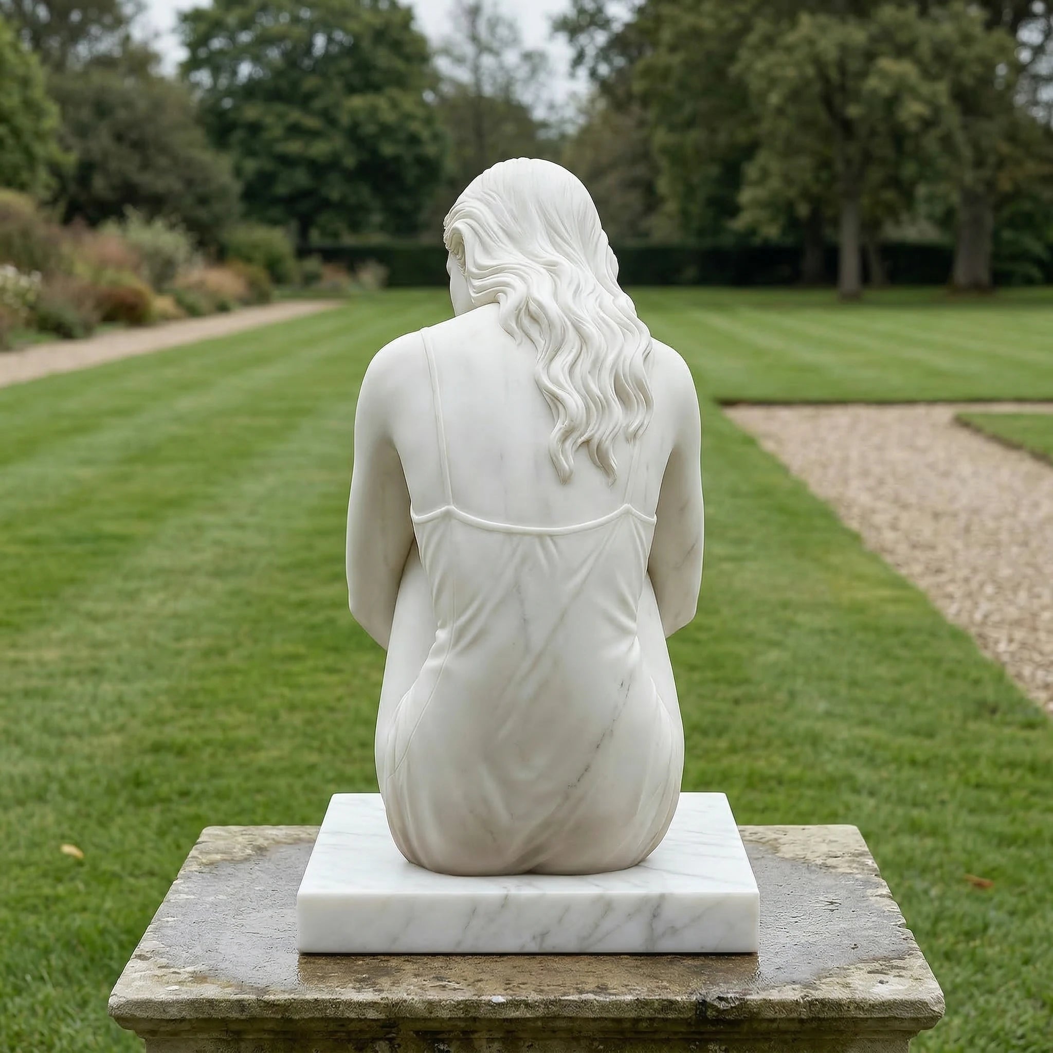 Vela-Natural-Marble-Seated-Woman-Sculpture-on-Plinth-VSMS-3017-02