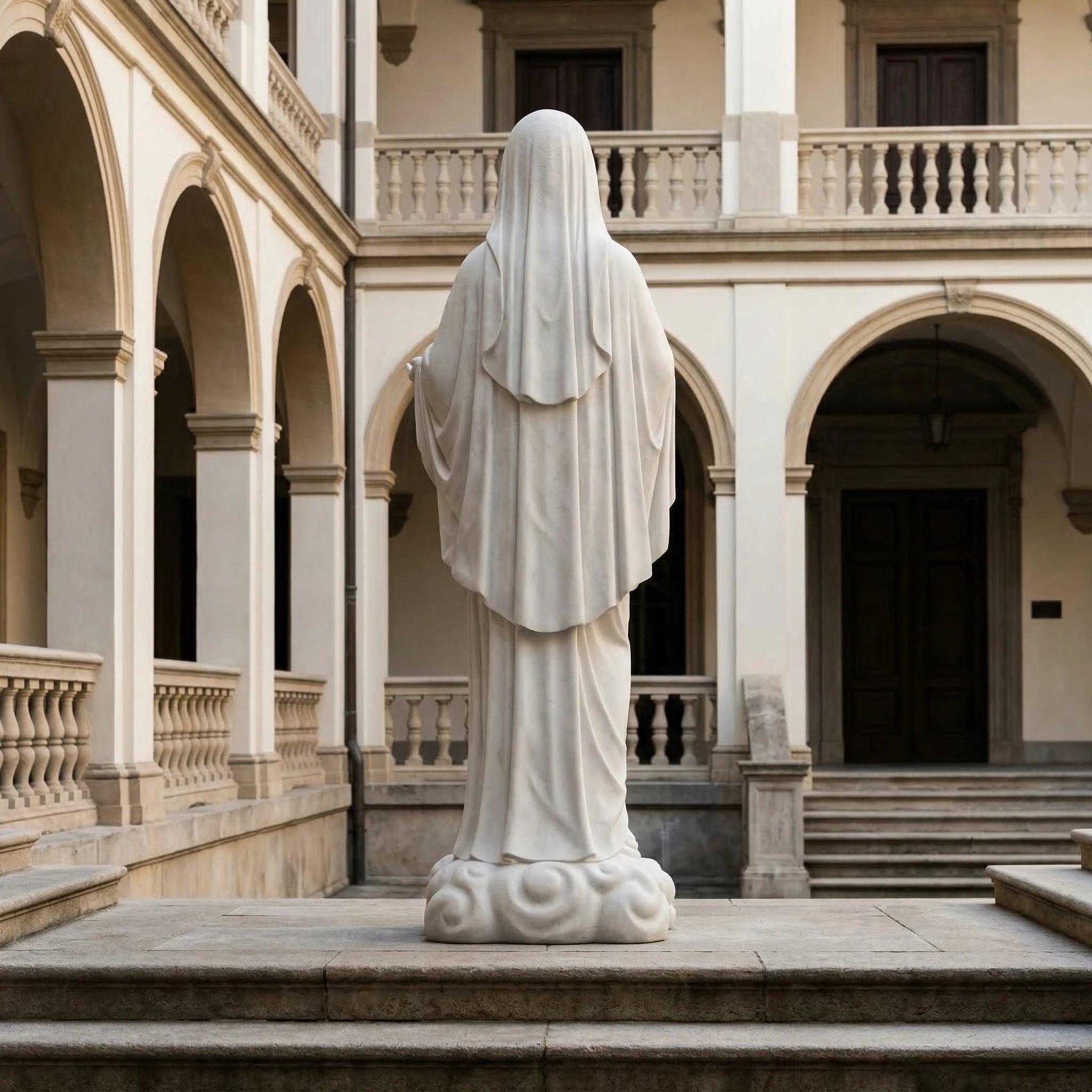 Vela-Natural-Marble-Serene-RoBed-Saint-Sculpture-Devotional-Pedestal-VSMS-7841-02