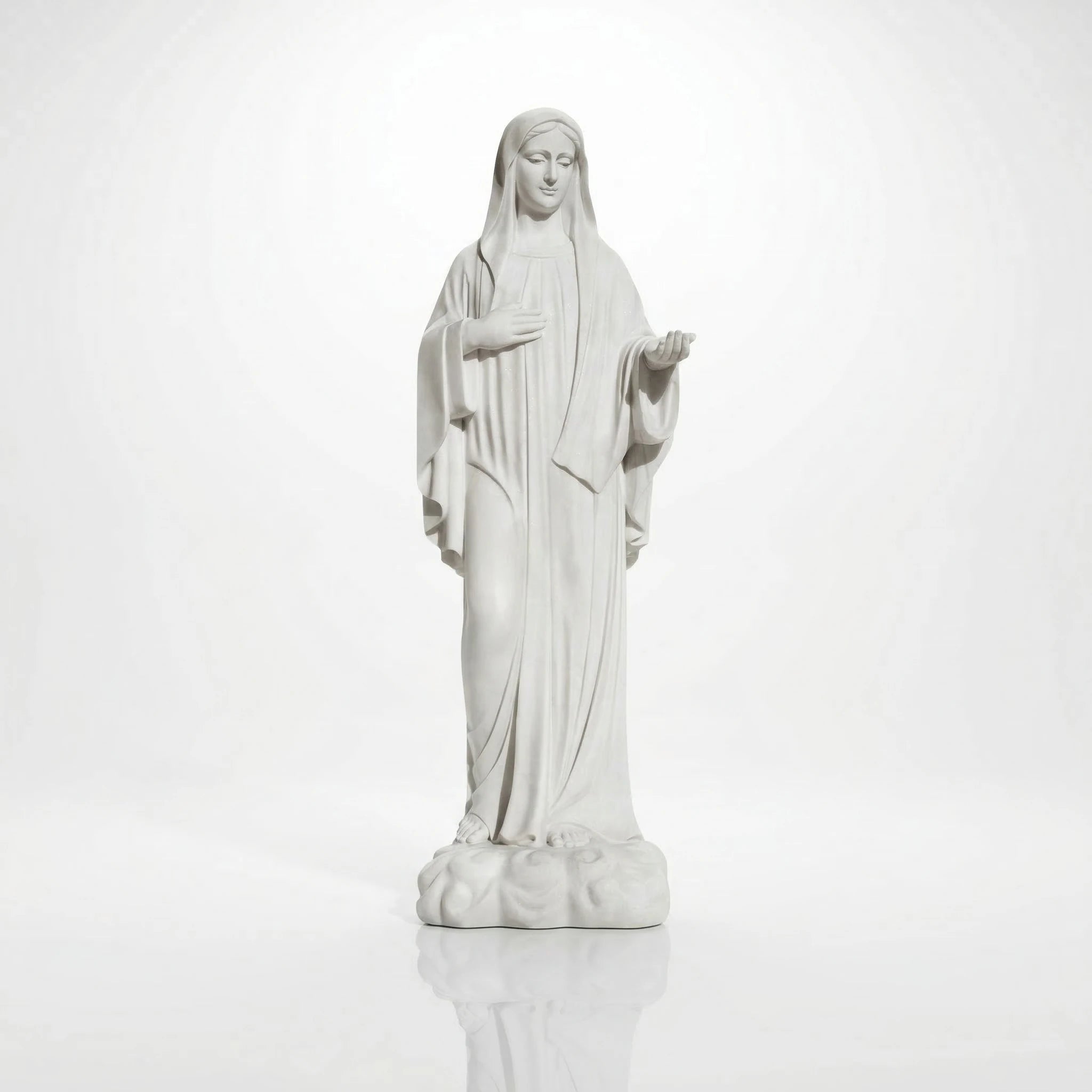 Vela-Natural-Marble-Serene-RoBed-Saint-Sculpture-Devotional-Pedestal-VSMS-7841-04
