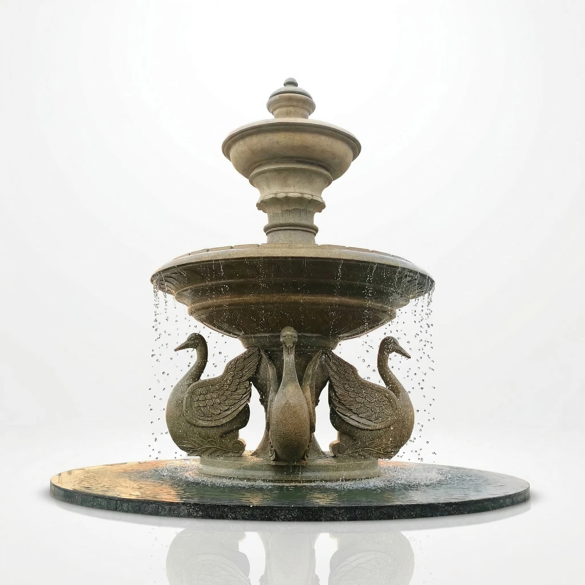 Vela-Natural-Marble-Swan-Fountain-Sculpture-Garden-Centerpiece-VSMS-3476-04