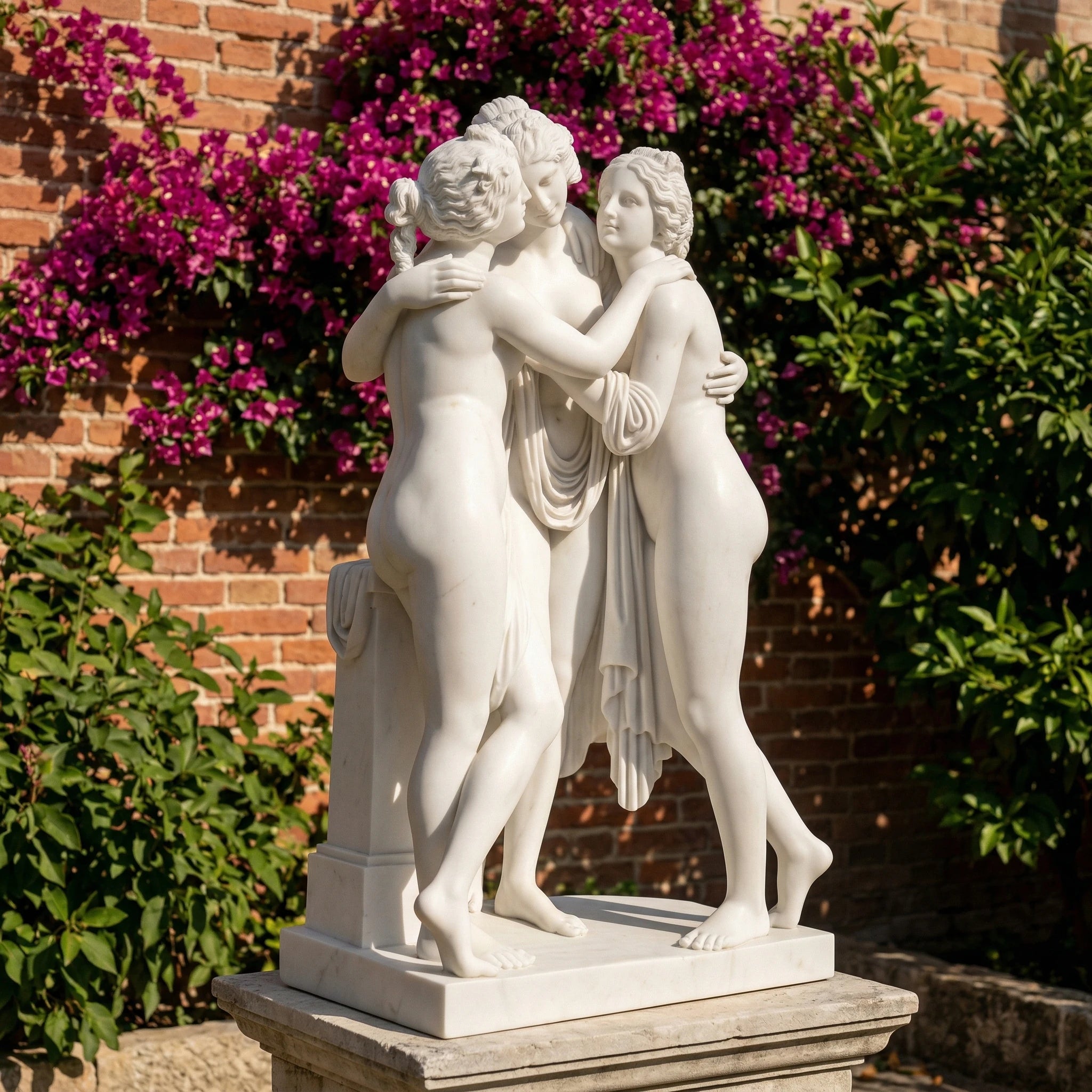 Vela-Natural-Marble-Three-Graces-Sculpture-Garden-Pedestal-VSMS-946-04