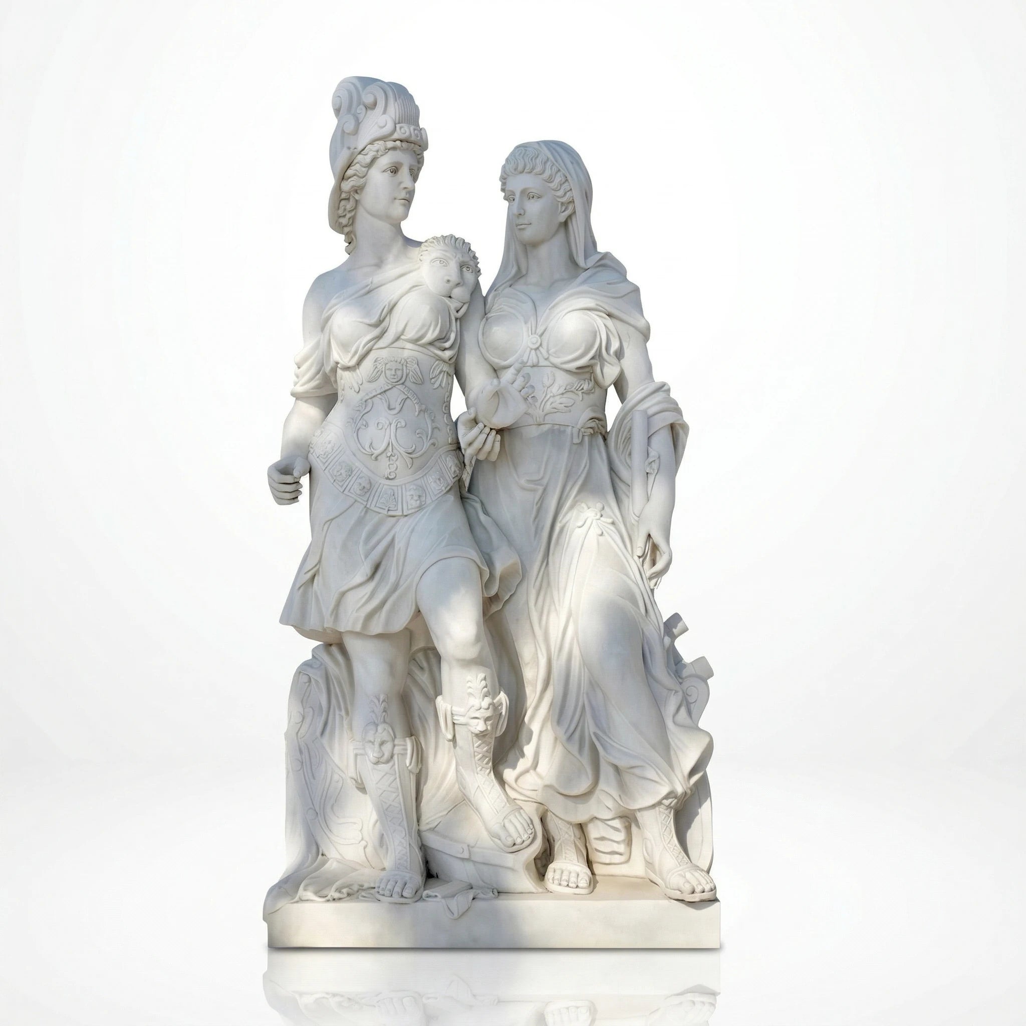 Vela-Natural-Marble-Twin-Female-Figures-Sculpture-Garden-Focal-Piece-VSMS-4571-06