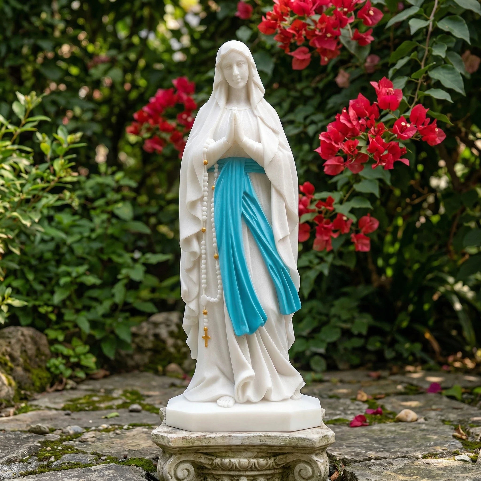 Vela-Natural-Marble-Virgin-Mary-Sculpture-Garden-Pedestal-VSMS-637-01
