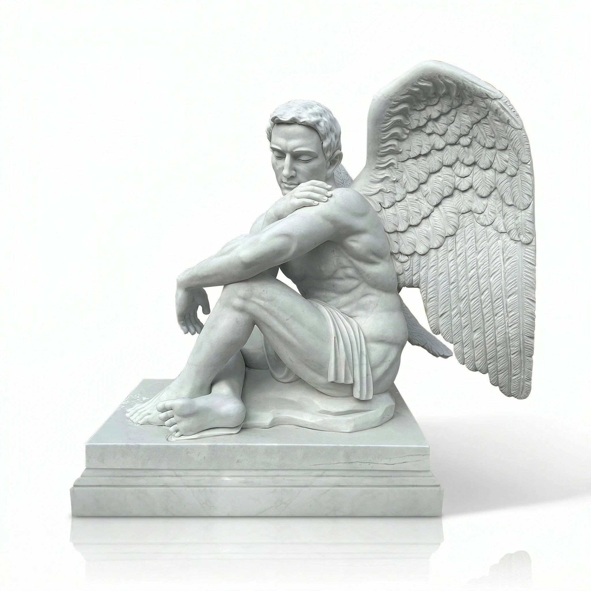 Vela-Natural-Marble-Winged-Figure-Sculpture-Seated-Interior-Statement-VSMS-8843-05