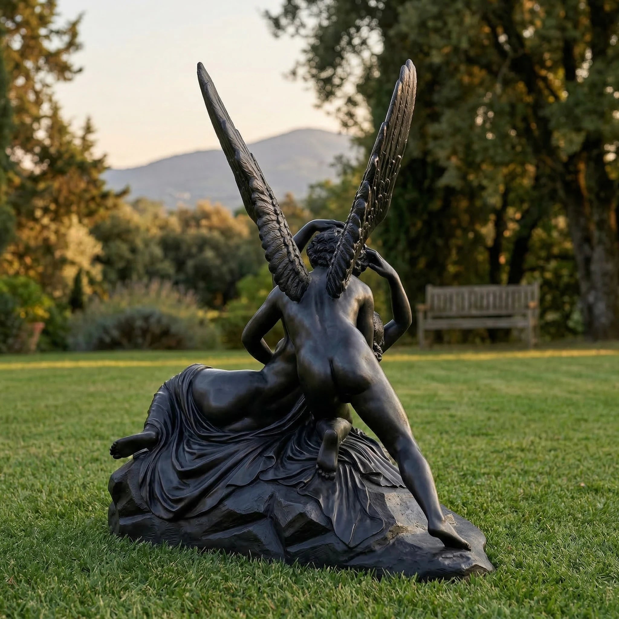 Vela-Natural-Marble-Winged-Figures-Sculpture-Garden-Focal-Point-VSMS-846-01