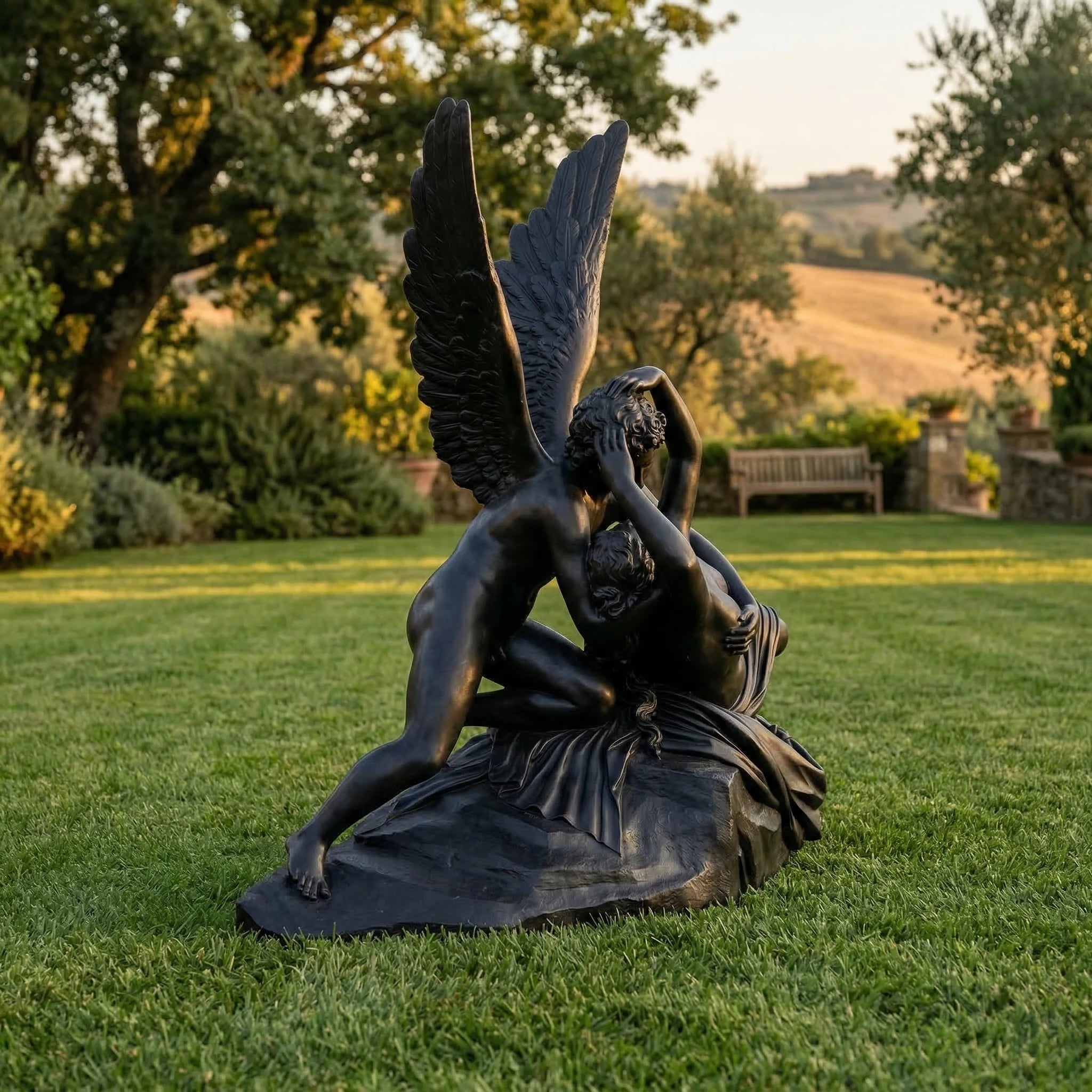 Vela-Natural-Marble-Winged-Figures-Sculpture-Garden-Focal-Point-VSMS-846-03