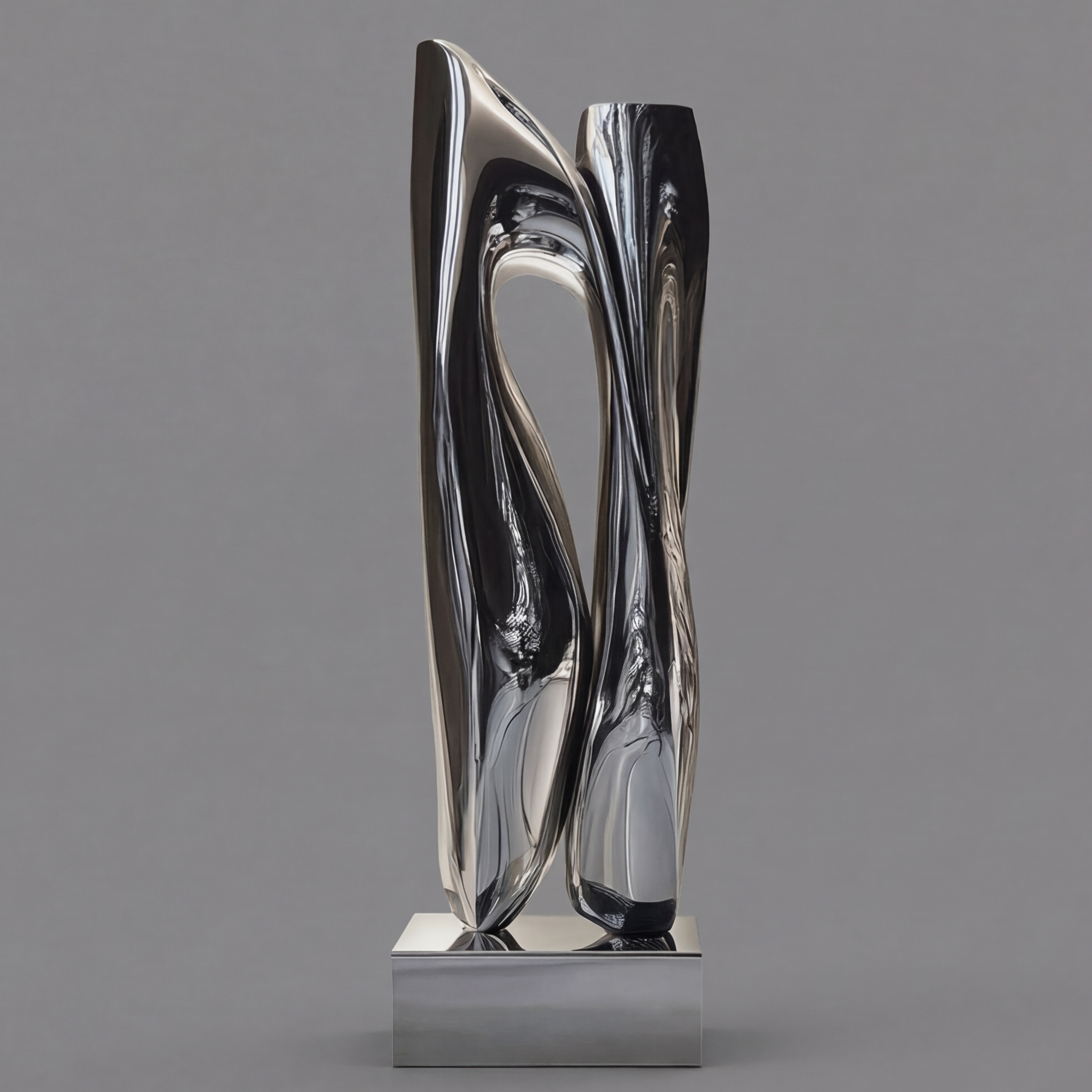 Vela Stainless Steel Abstract Architectural-Geometric Sculpture Tabletop Display VSSS-6643