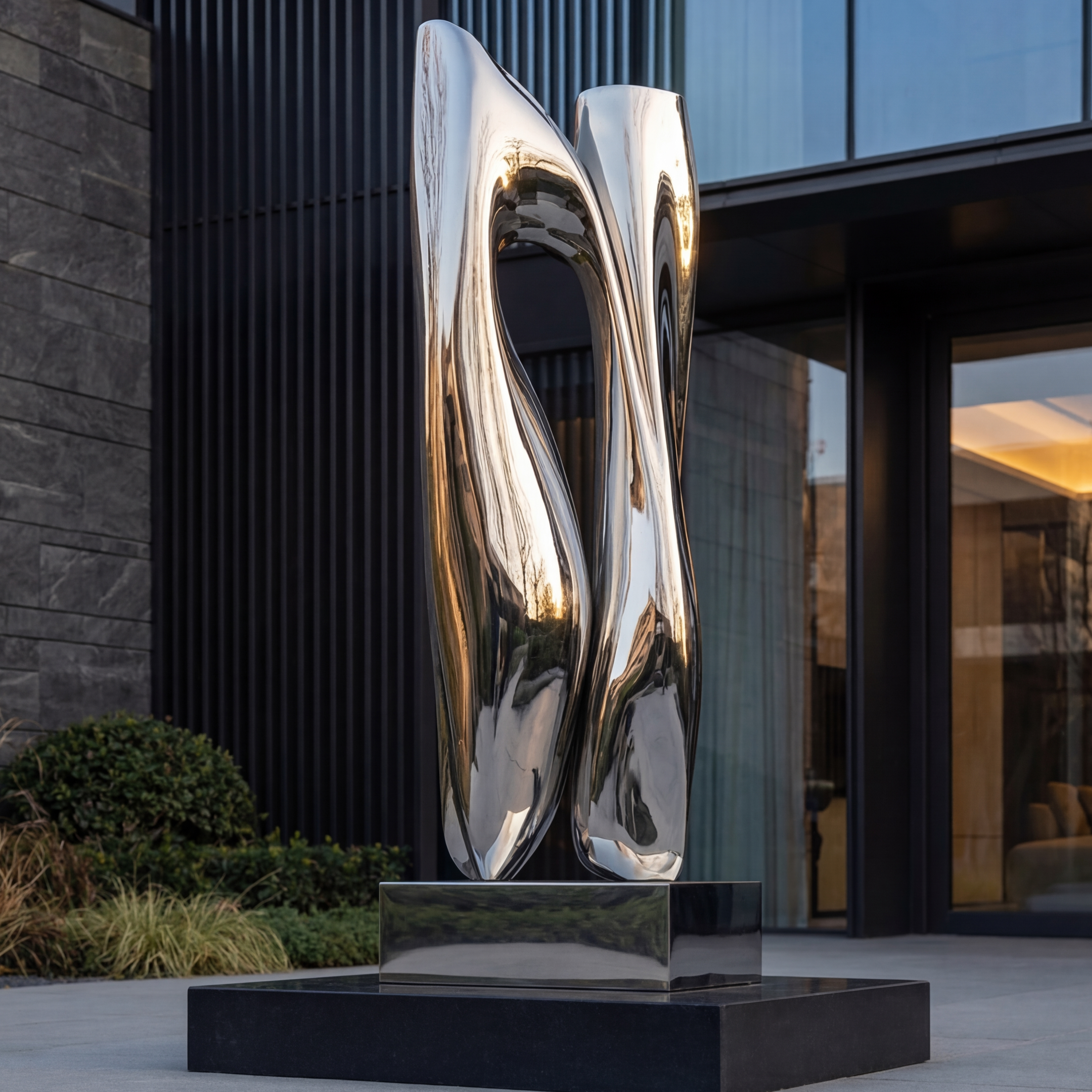 Vela Stainless Steel Abstract Architectural-Geometric Sculpture Tabletop Display VSSS-6643