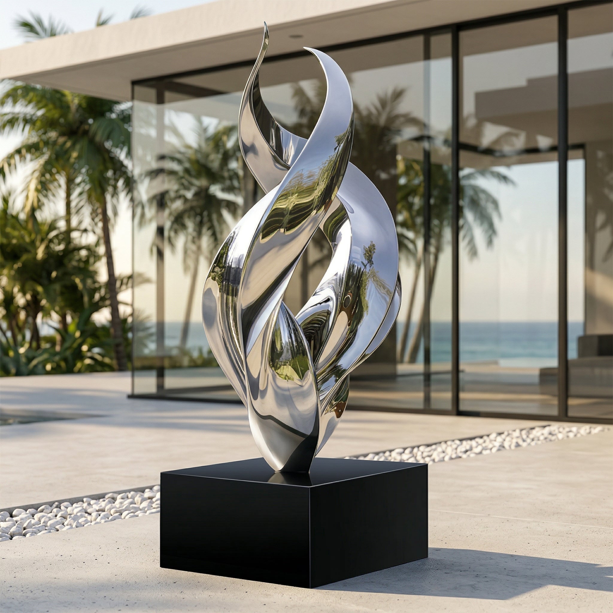 Vela-Stainless-Steel-Abstract-Architectural-Geometric-Sculpture-Twisting-Vertical-Ribbons-VSSSS-3721-01