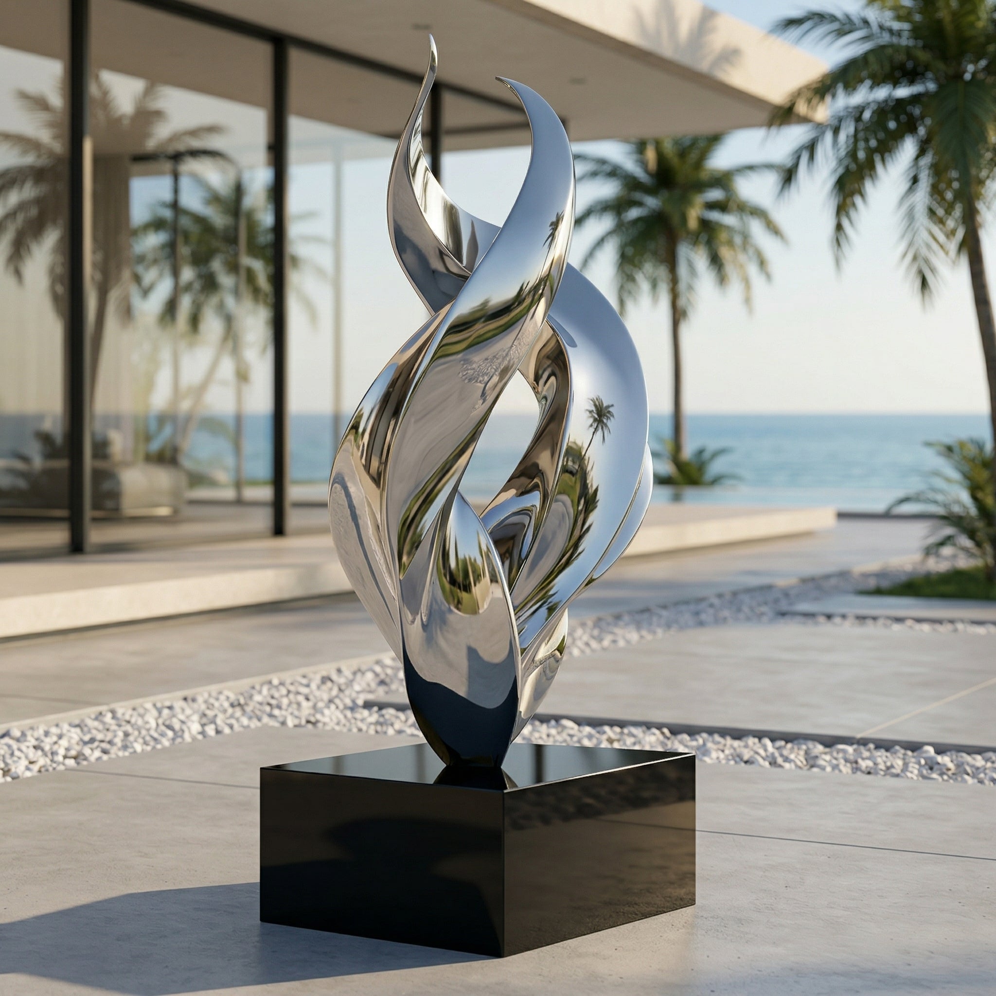 Vela-Stainless-Steel-Abstract-Architectural-Geometric-Sculpture-Twisting-Vertical-Ribbons-VSSSS-3721-03