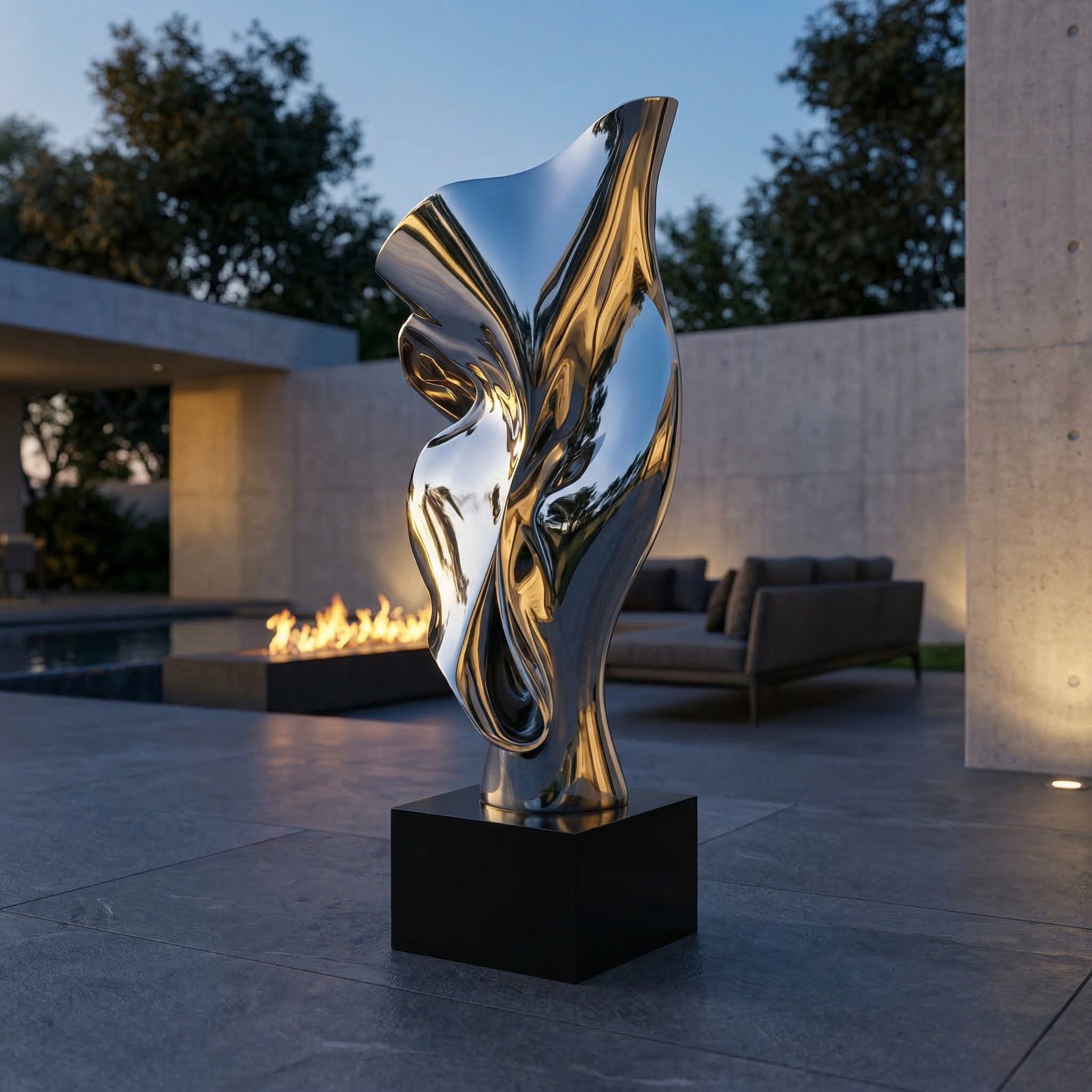 Vela-Stainless-Steel-Abstract-Figure-Sculpture-Reflective-Plinth-VSSSS-417-01