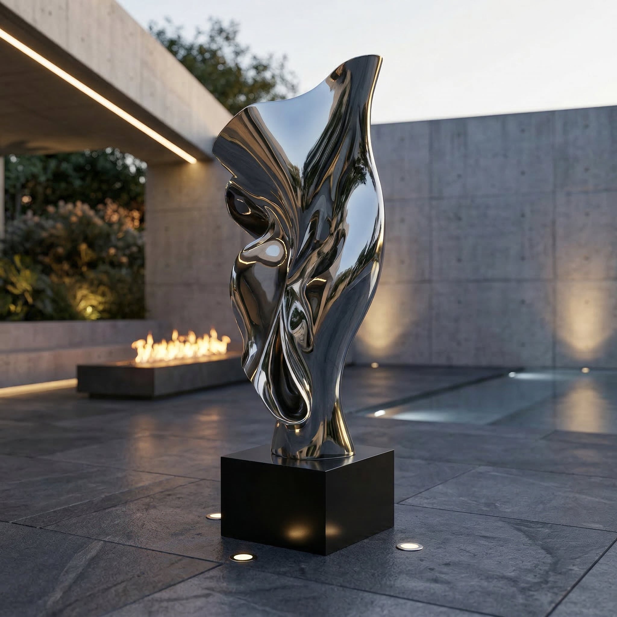 Vela-Stainless-Steel-Abstract-Figure-Sculpture-Reflective-Plinth-VSSSS-417-03