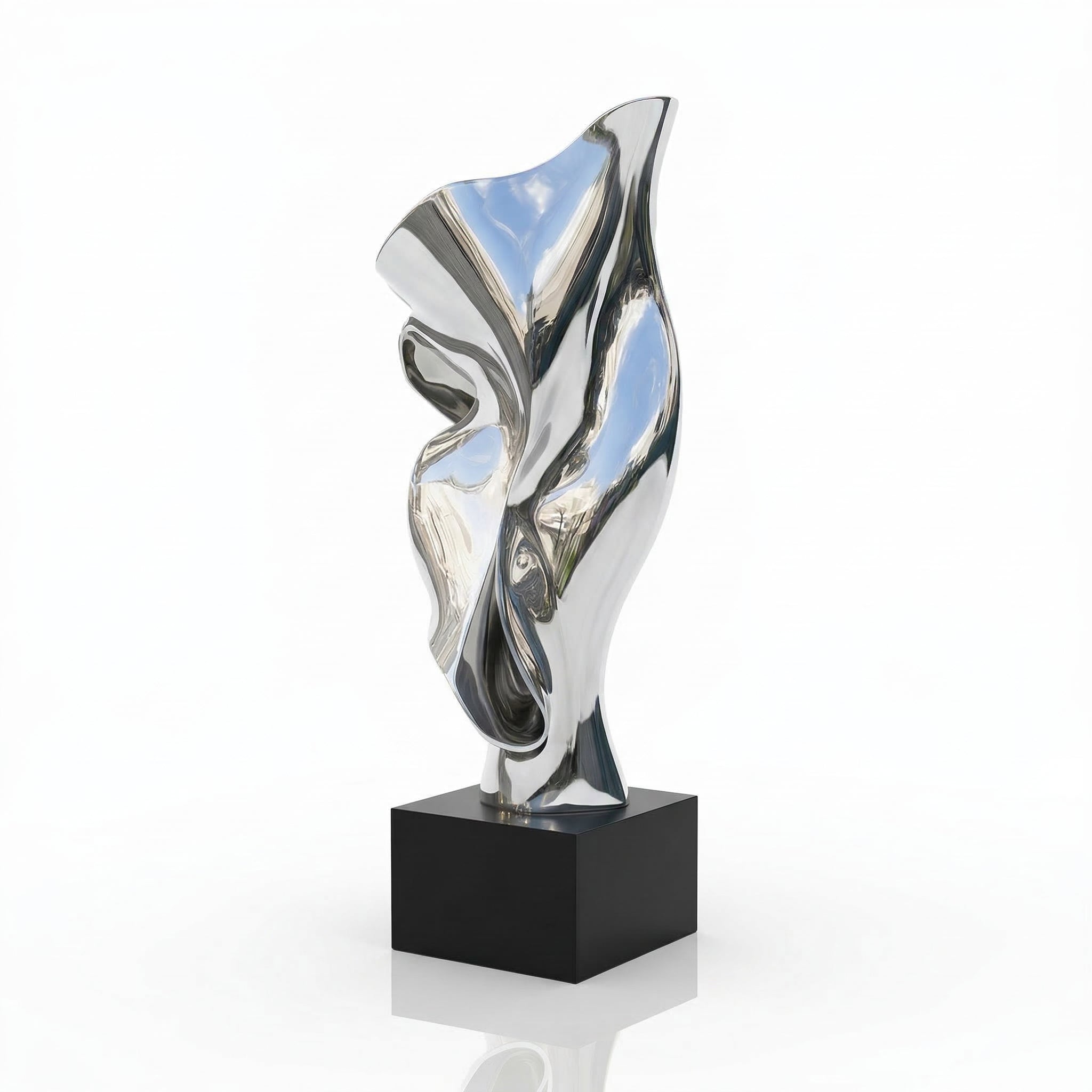 Vela-Stainless-Steel-Abstract-Figure-Sculpture-Reflective-Plinth-VSSSS-417-04