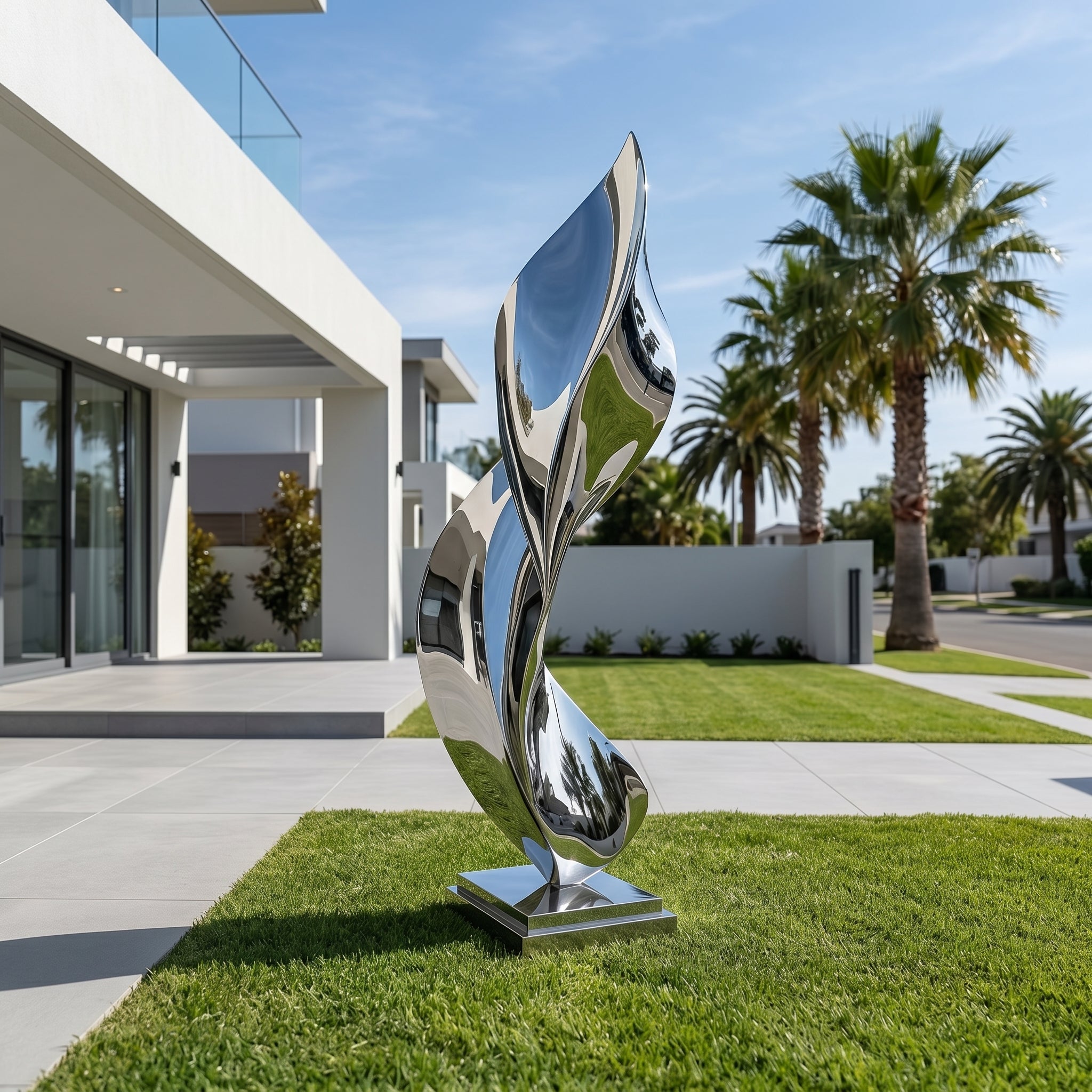 Vela-Stainless-Steel-Abstract-Flame-Sculpture-Entrance--Driveway-VSSSSS-7312-03