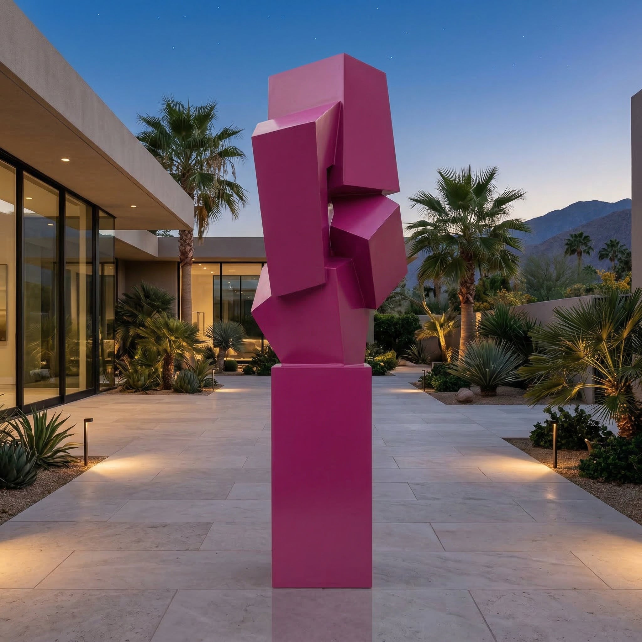 Vela Stainless Steel Abstract Geometric Sculpture Entrance & Driveway VSSSSS-6642