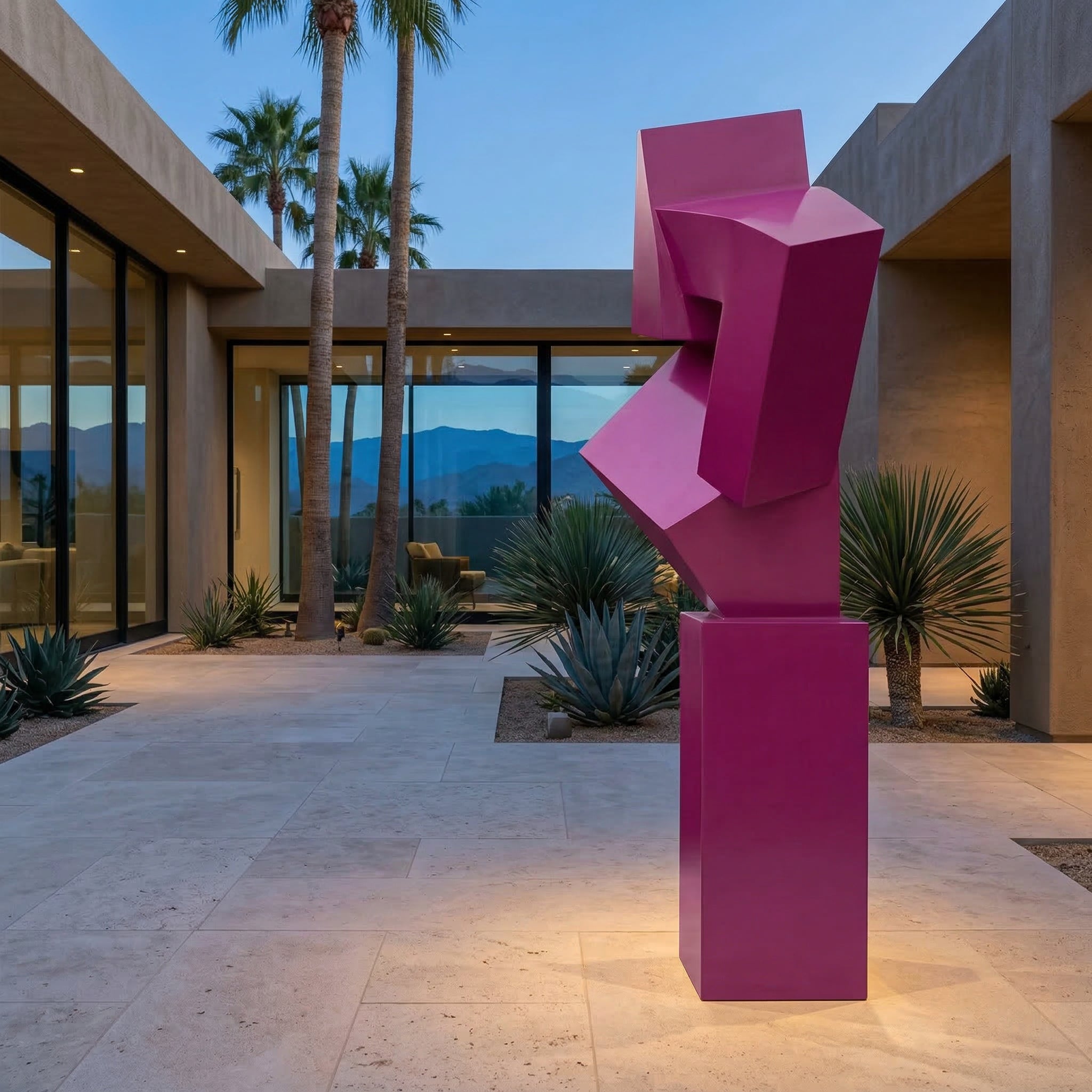 Vela Stainless Steel Abstract Geometric Sculpture Entrance & Driveway VSSSSS-6642