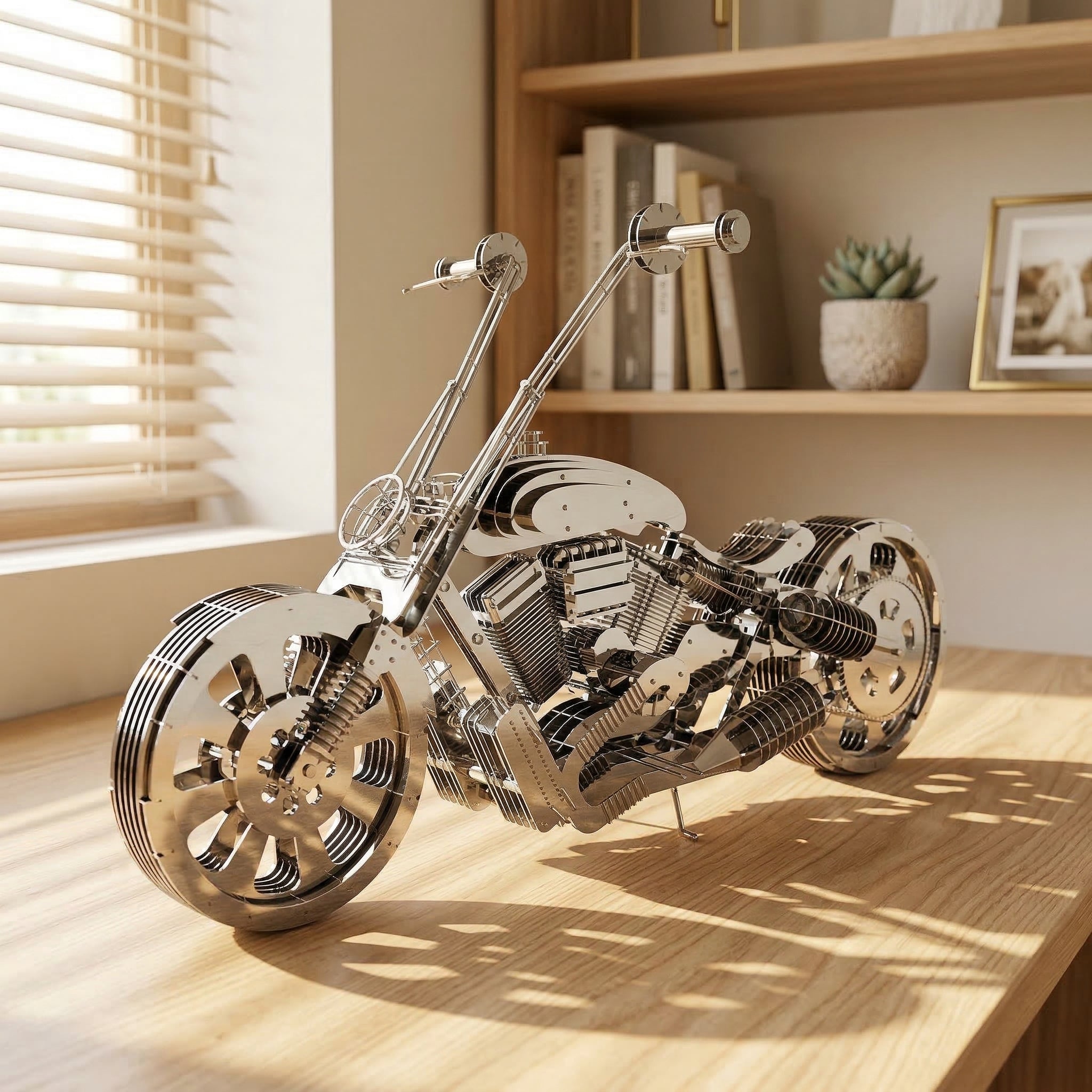 Vela-Stainless-Steel-Abstract-Motorcycle-Sculpture-Tabletop-VSSSSS-5476-01