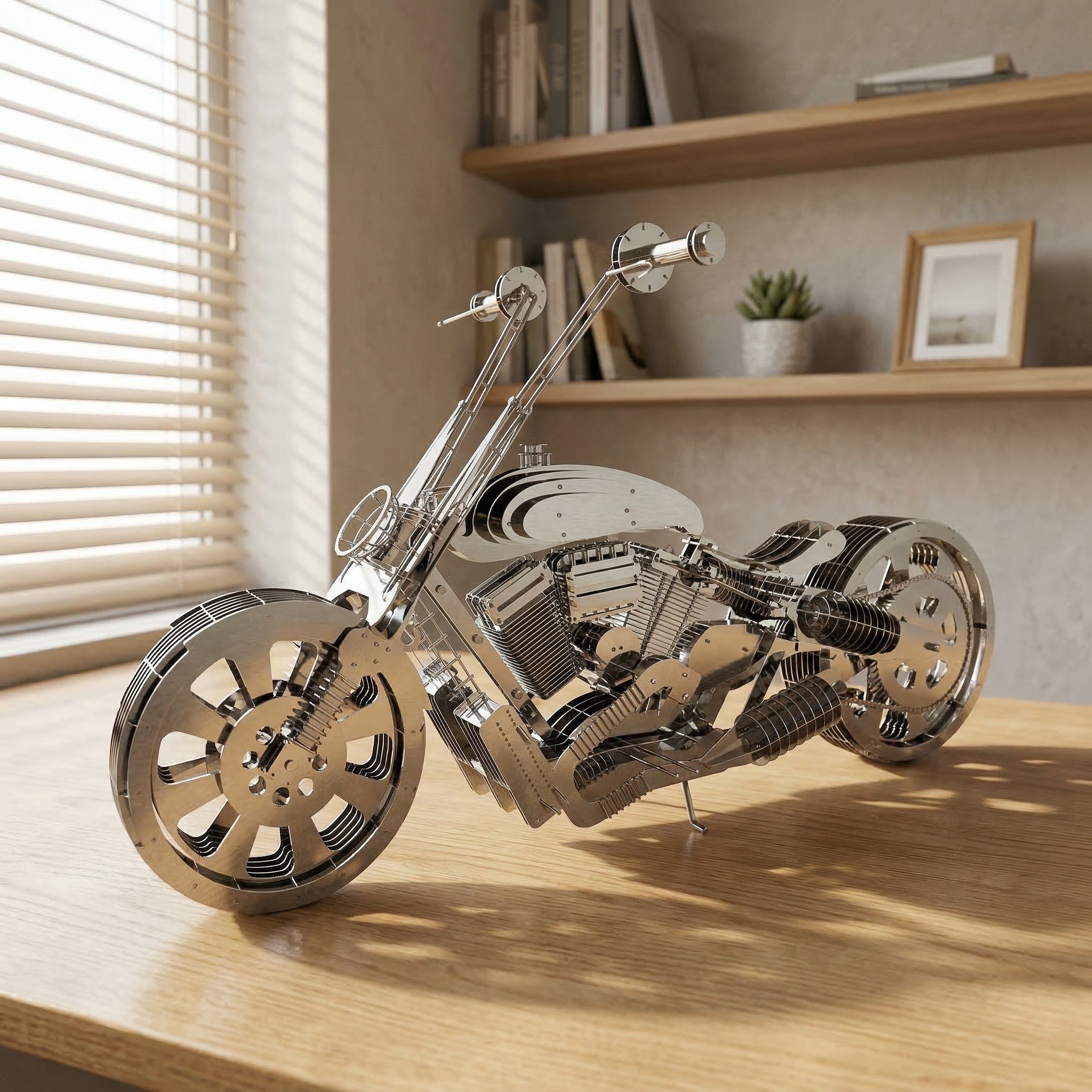Vela-Stainless-Steel-Abstract-Motorcycle-Sculpture-Tabletop-VSSSSS-5476-03