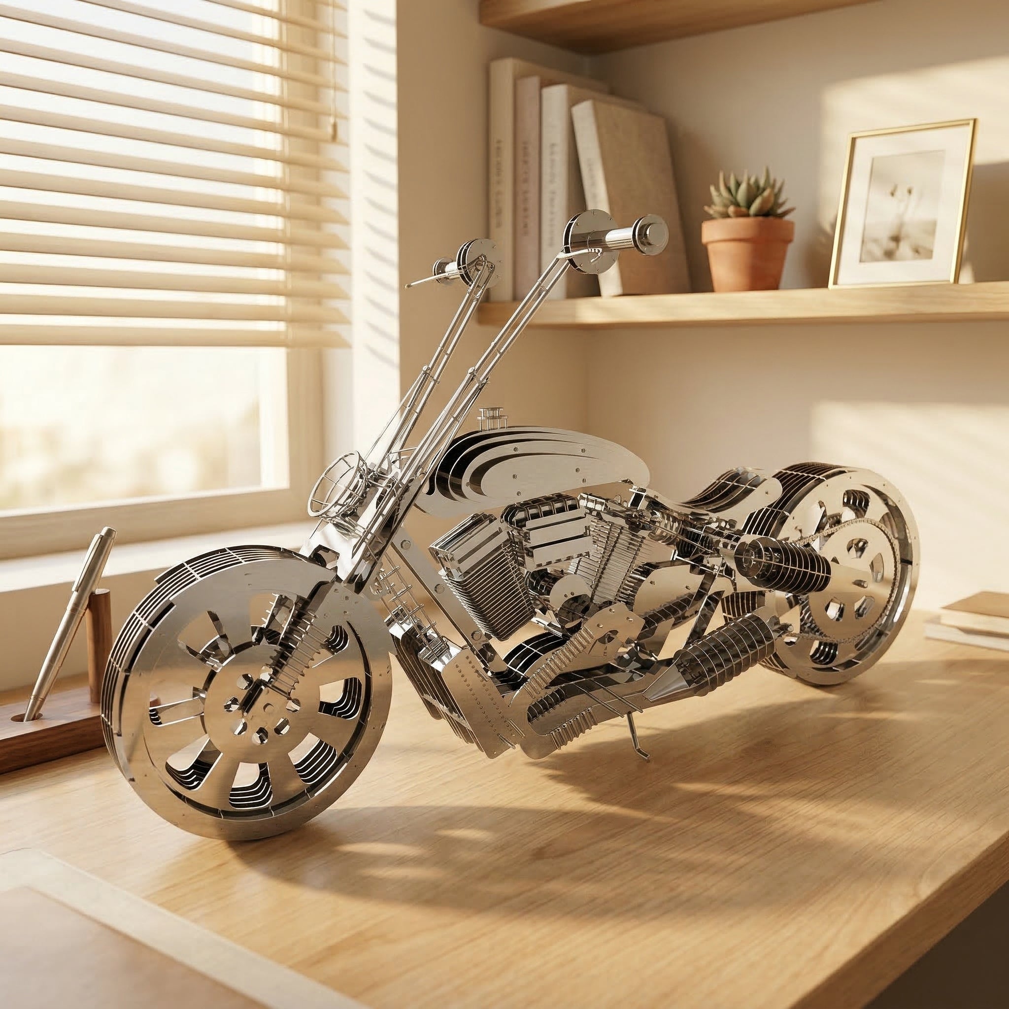 Vela-Stainless-Steel-Abstract-Motorcycle-Sculpture-Tabletop-VSSSSS-5476-05