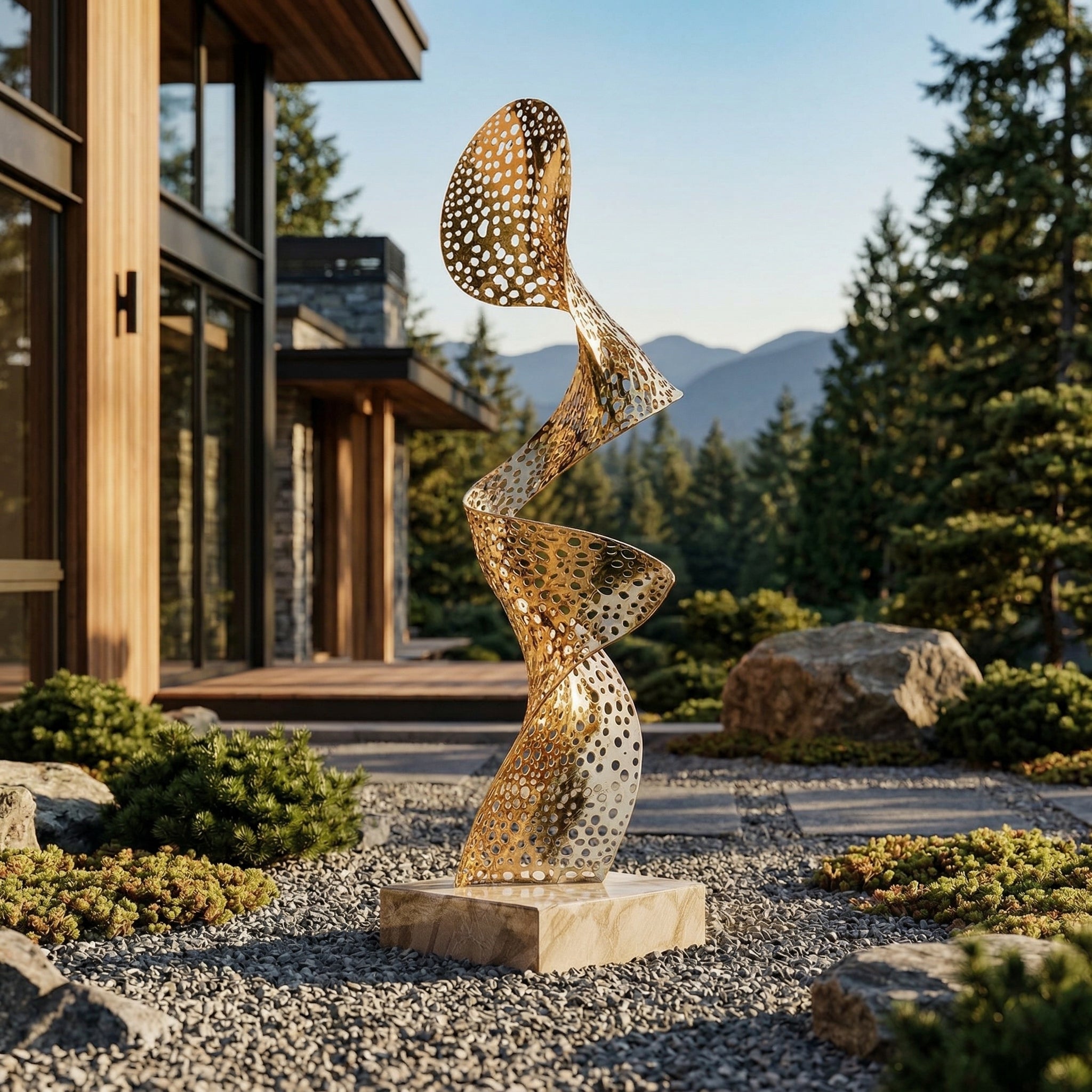 Vela-Stainless-Steel-Abstract-Ribbon-Sculpture-Perforated-Garden-Form-VSSSSS-394-01