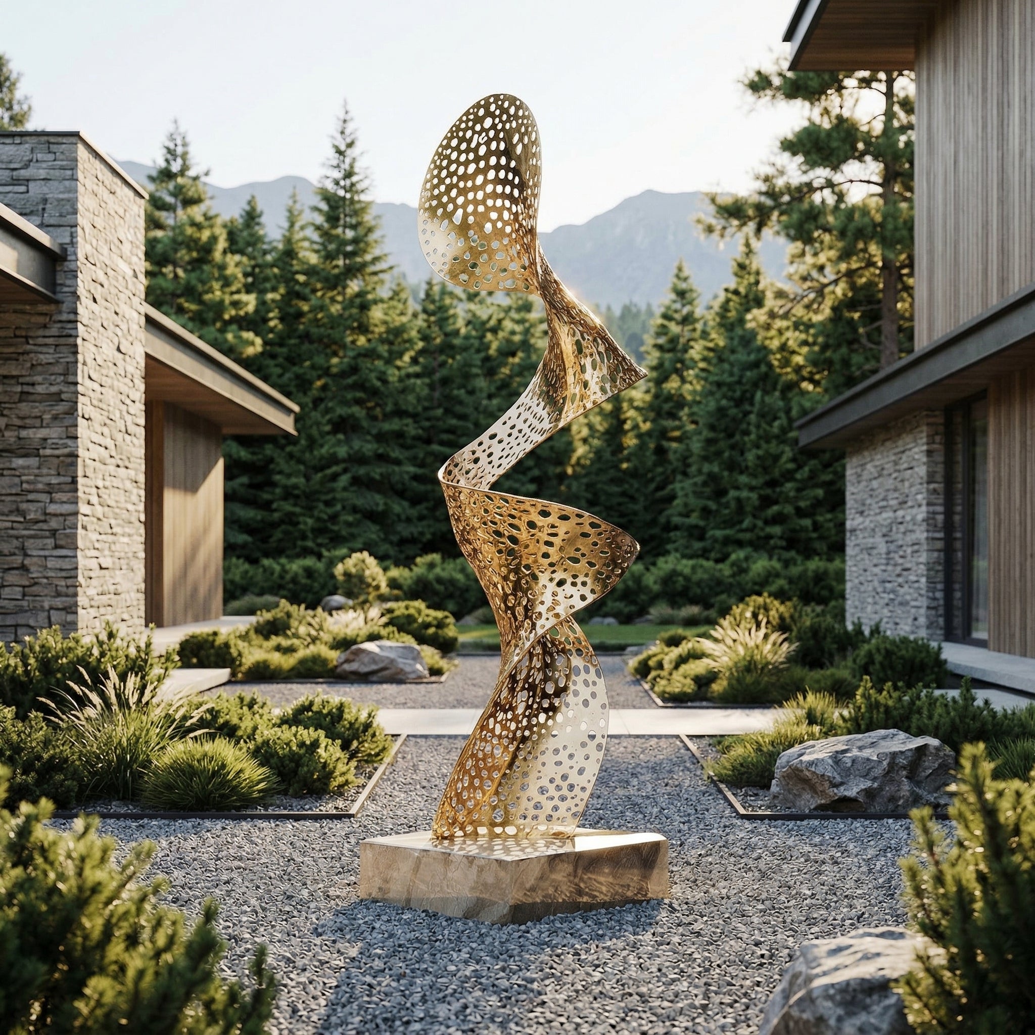 Vela-Stainless-Steel-Abstract-Ribbon-Sculpture-Perforated-Garden-Form-VSSSSS-394-02