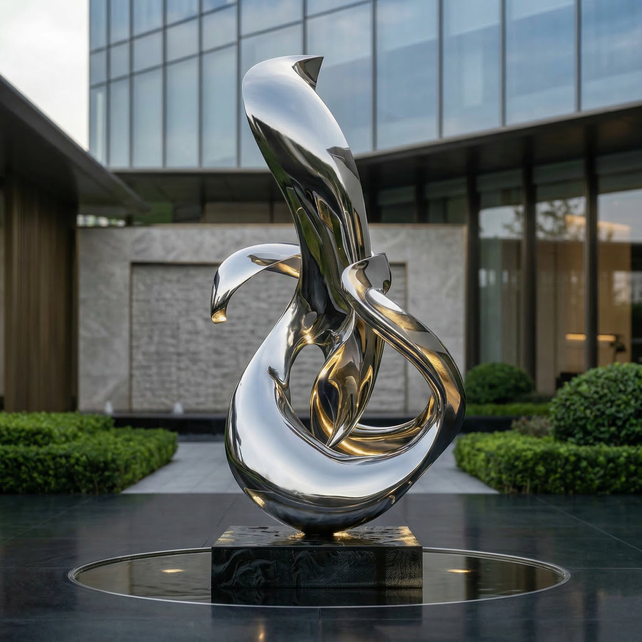 Vela Stainless Steel Abstract Sculpture Entrance Statement VSSSS-7649