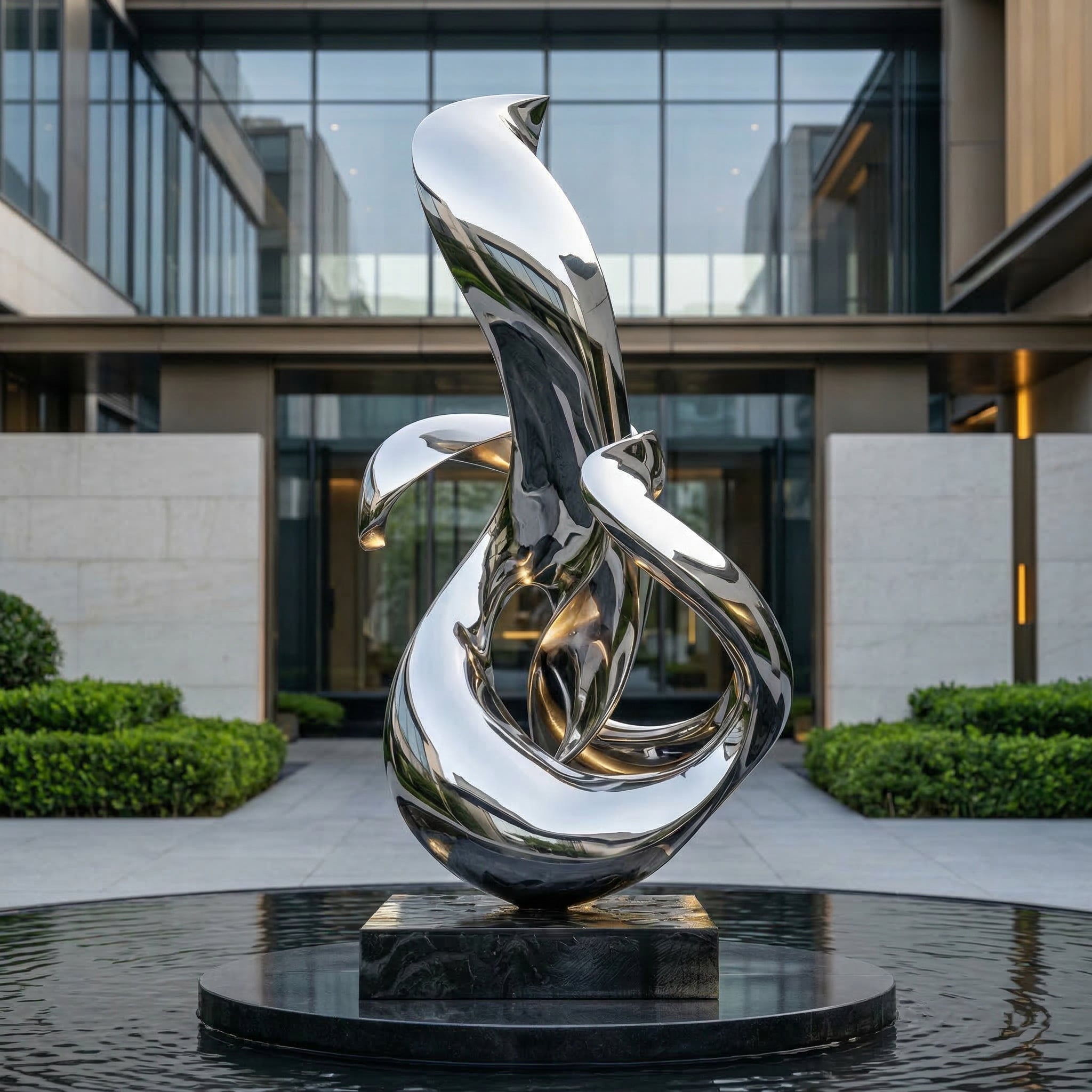 Vela Stainless Steel Abstract Sculpture Entrance Statement VSSSS-7649