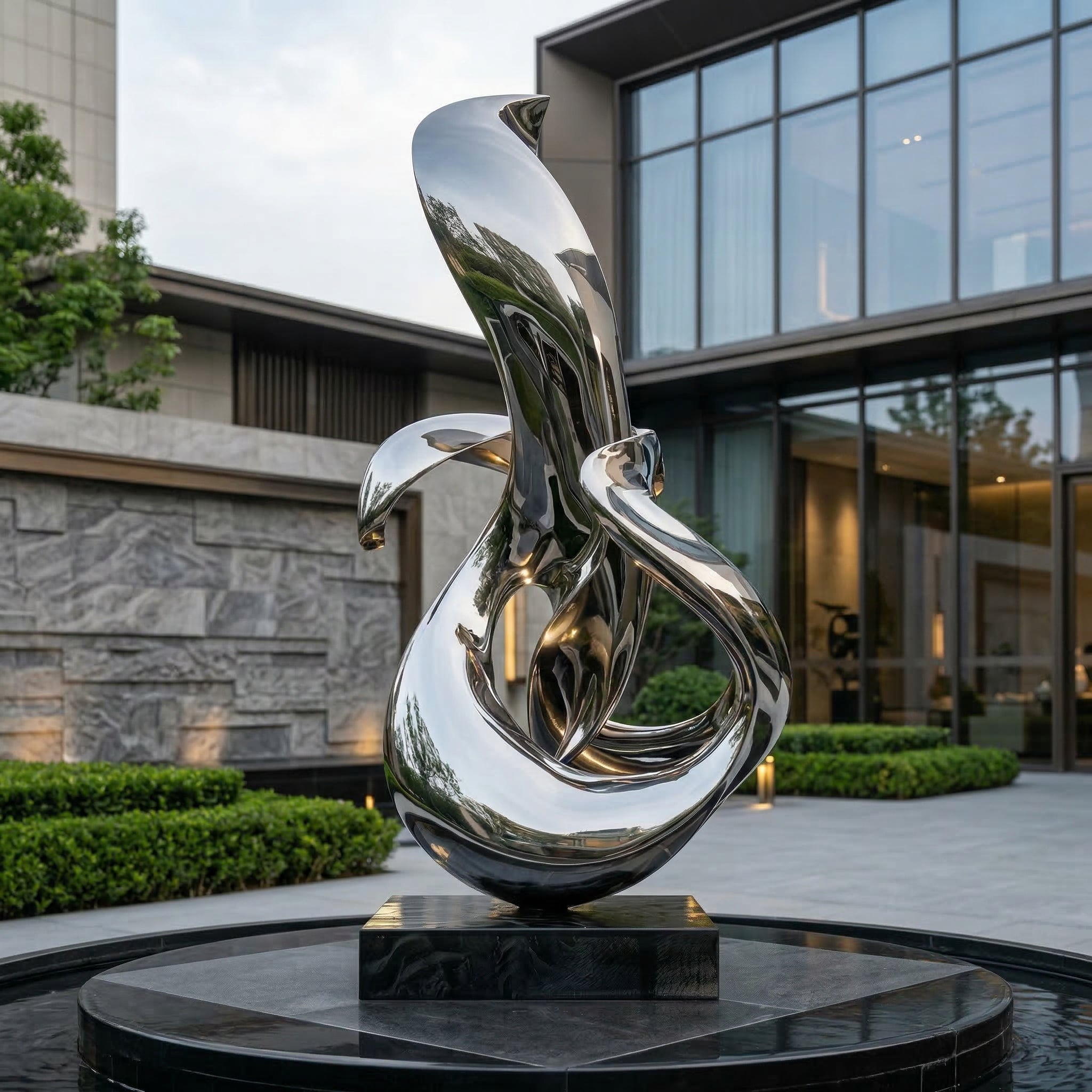 Vela Stainless Steel Abstract Sculpture Entrance Statement VSSSS-7649